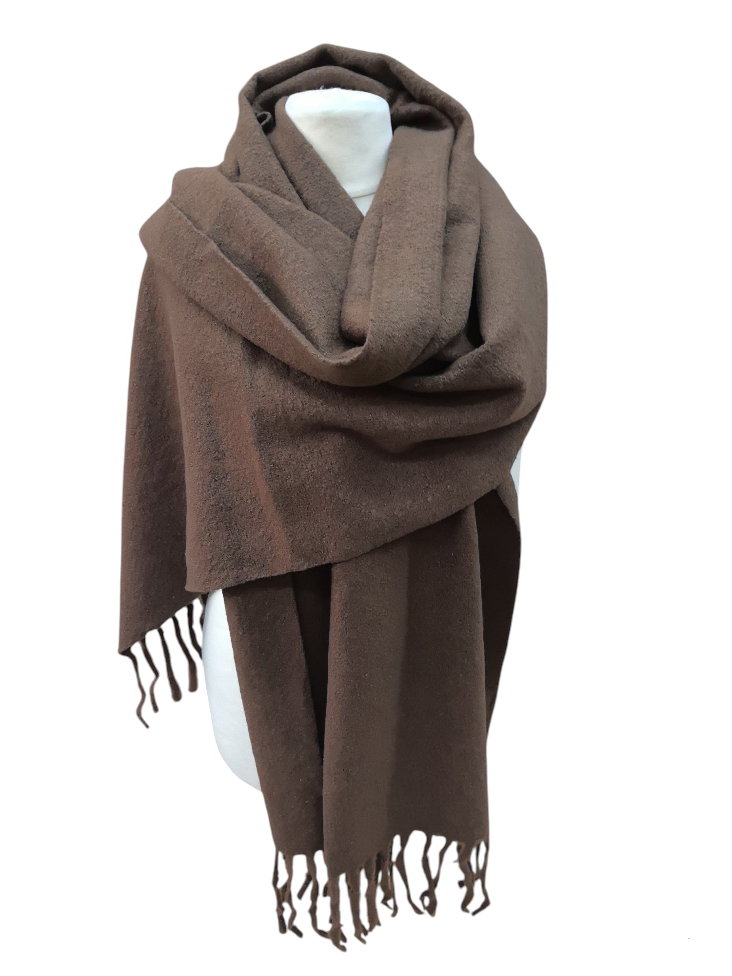 Écharpe châle couleur  unie (x12)#36