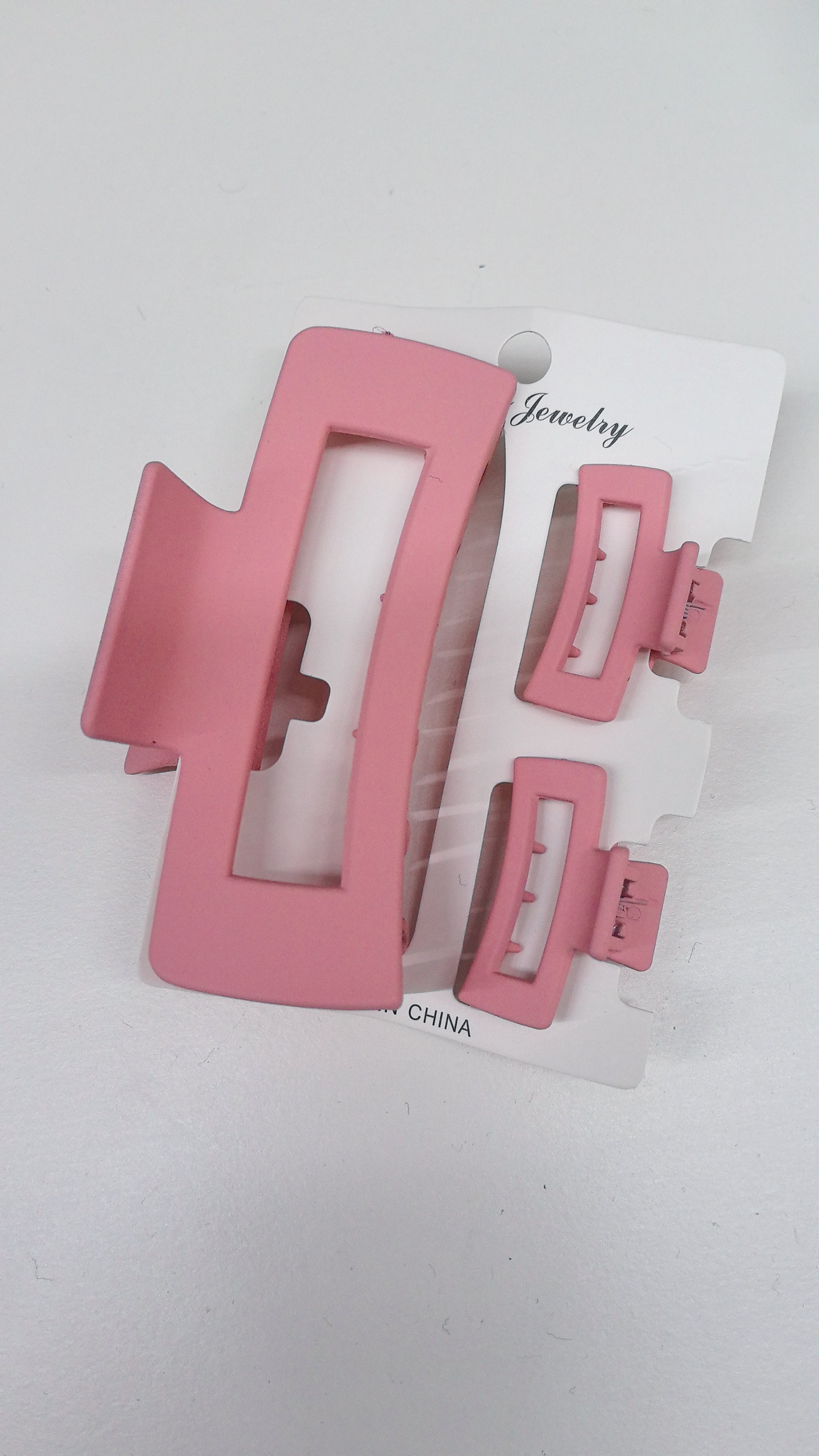 Lot de 3 Pinces à Cheveux Carrées(×12)