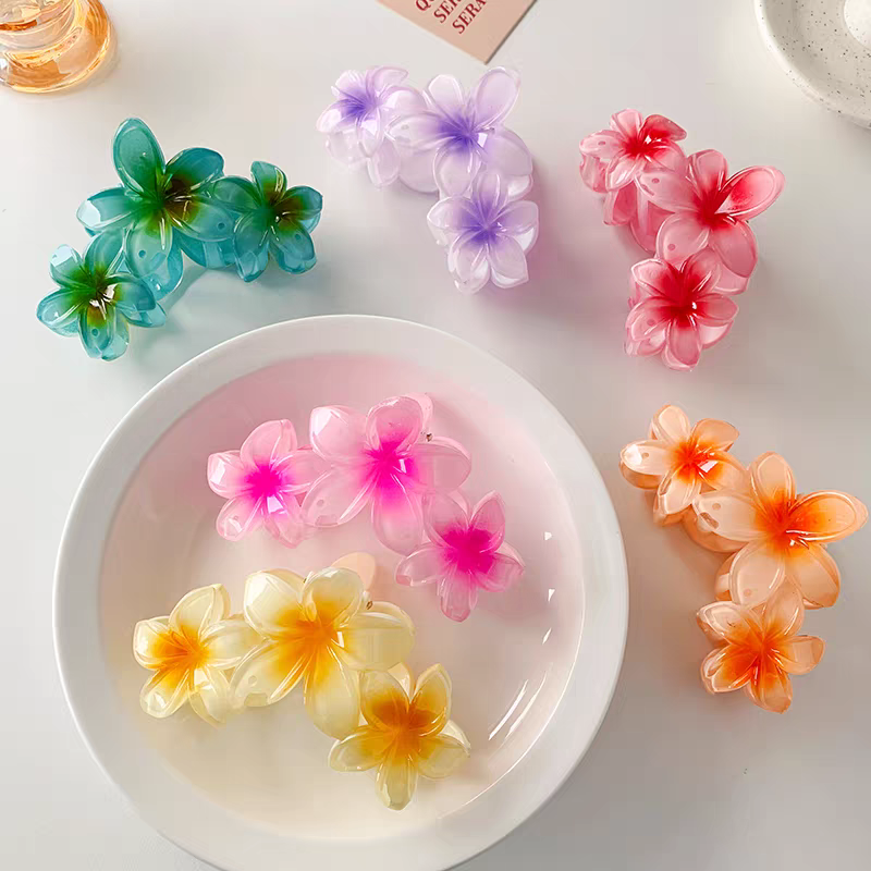 pinces  cheveux  forme  fleur (x12)#7