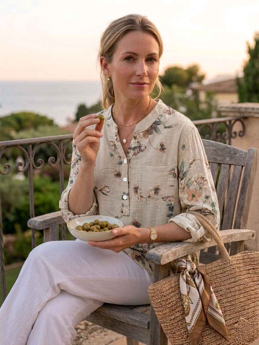 Le Chemisier de Vacances Chic – Style "Old Money"(x6)