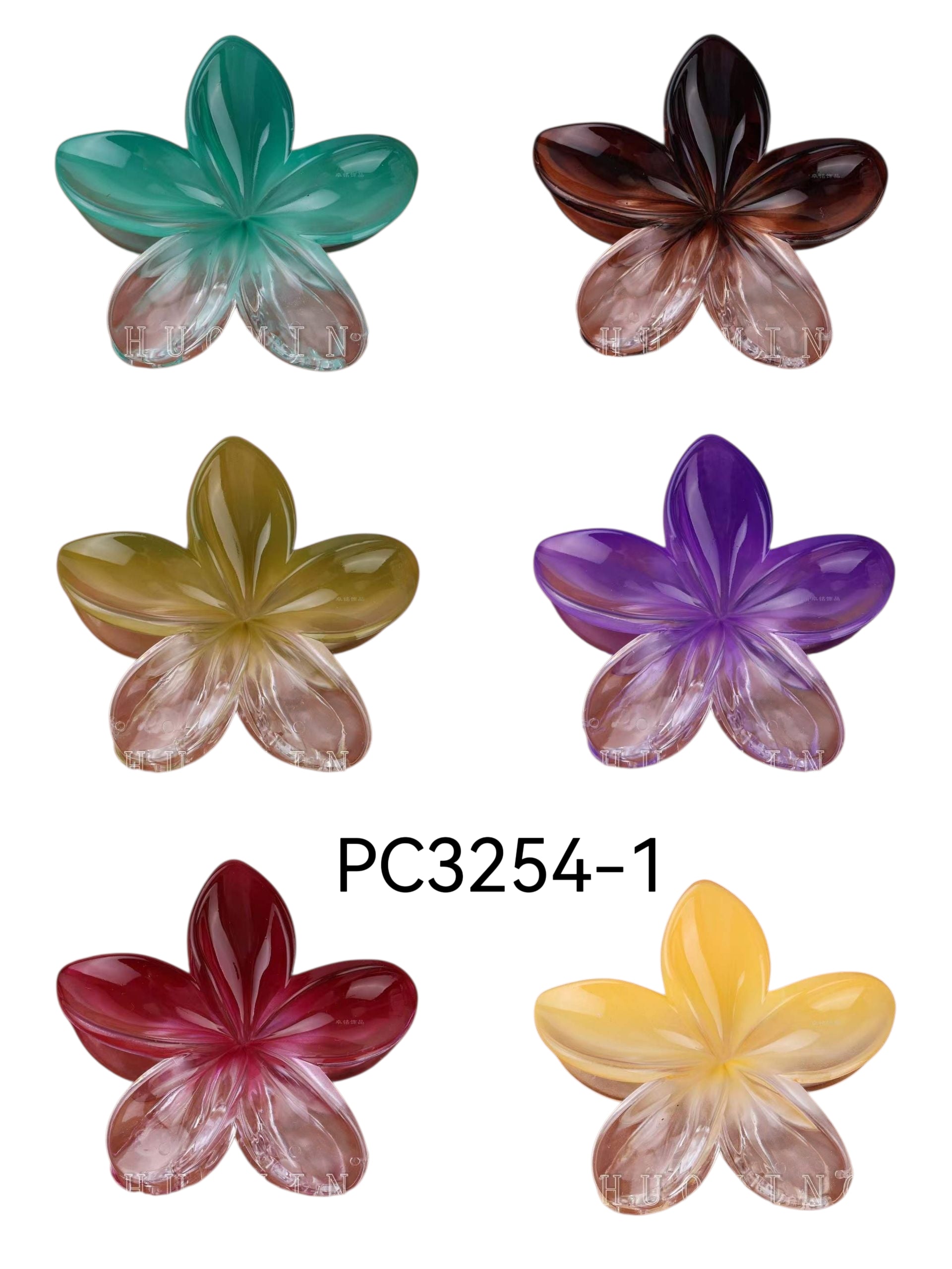 pinces  cheveux  forme  fleur (x12)#1