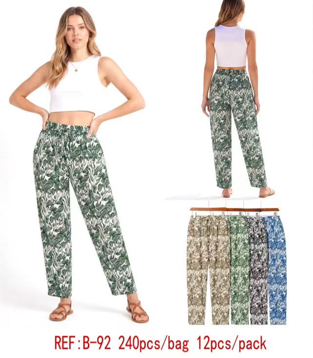Pantalon Fluide Imprimé  (x12)#92