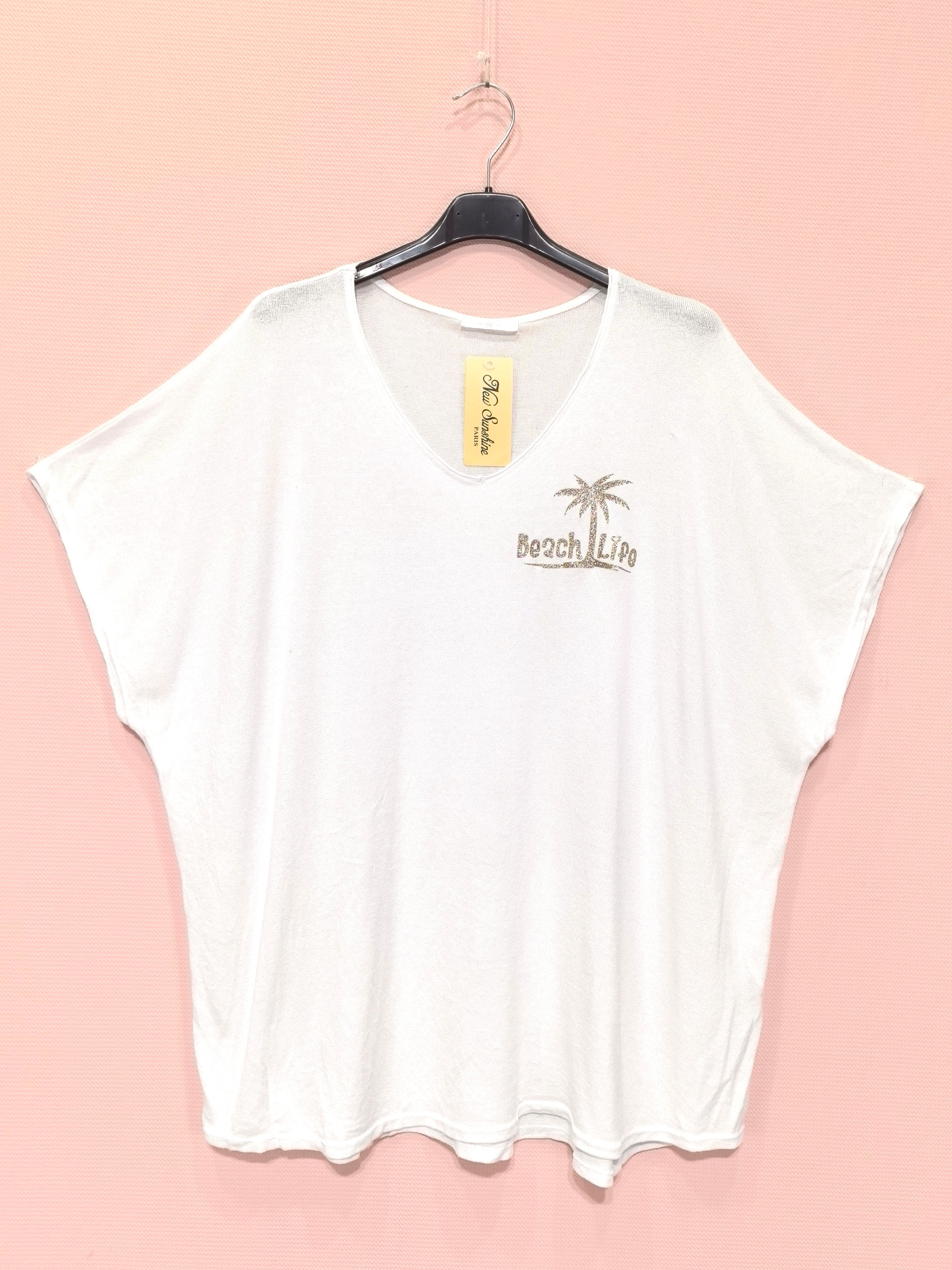 T-shirts Col V (x8)