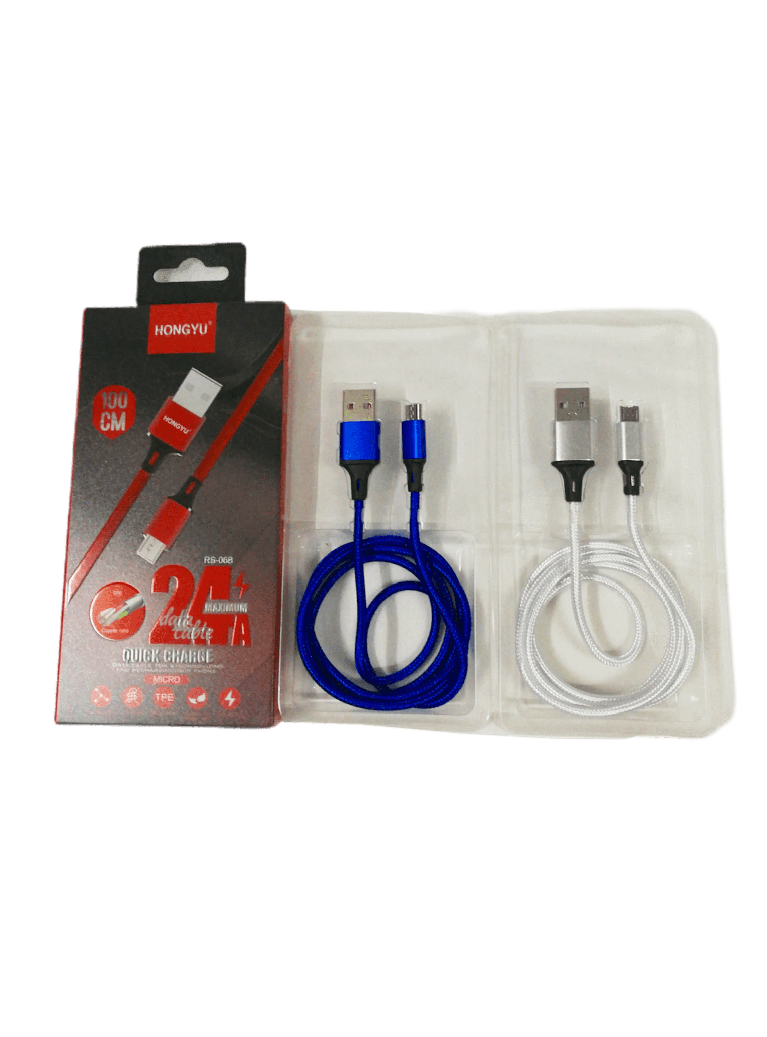 LOT DE 12 - USB MICRO  câble nylon       1,80€/unité | Grossiste-pro