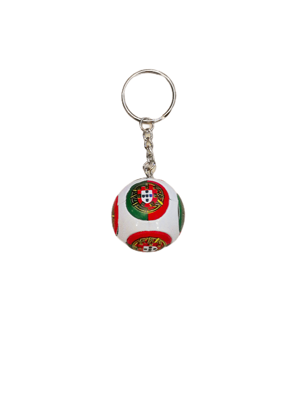 LOT DE 12 - Porte-clé foot drapeau Portugal     0,80€/unité | Grossiste-pro