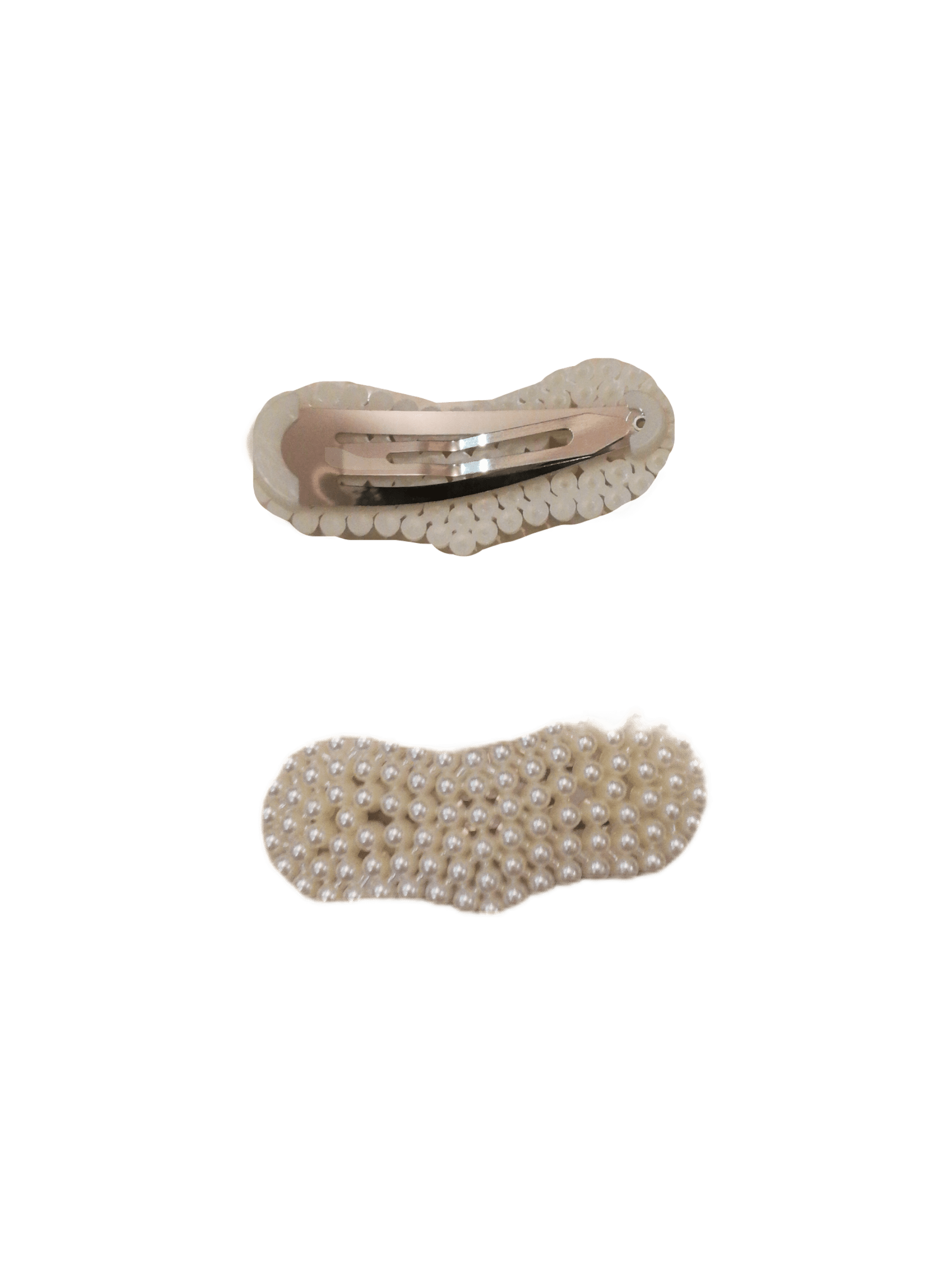 LOT DE 12 - Barrettes Pinces perles noeud coeur    0,60€/unité | Grossiste-pro