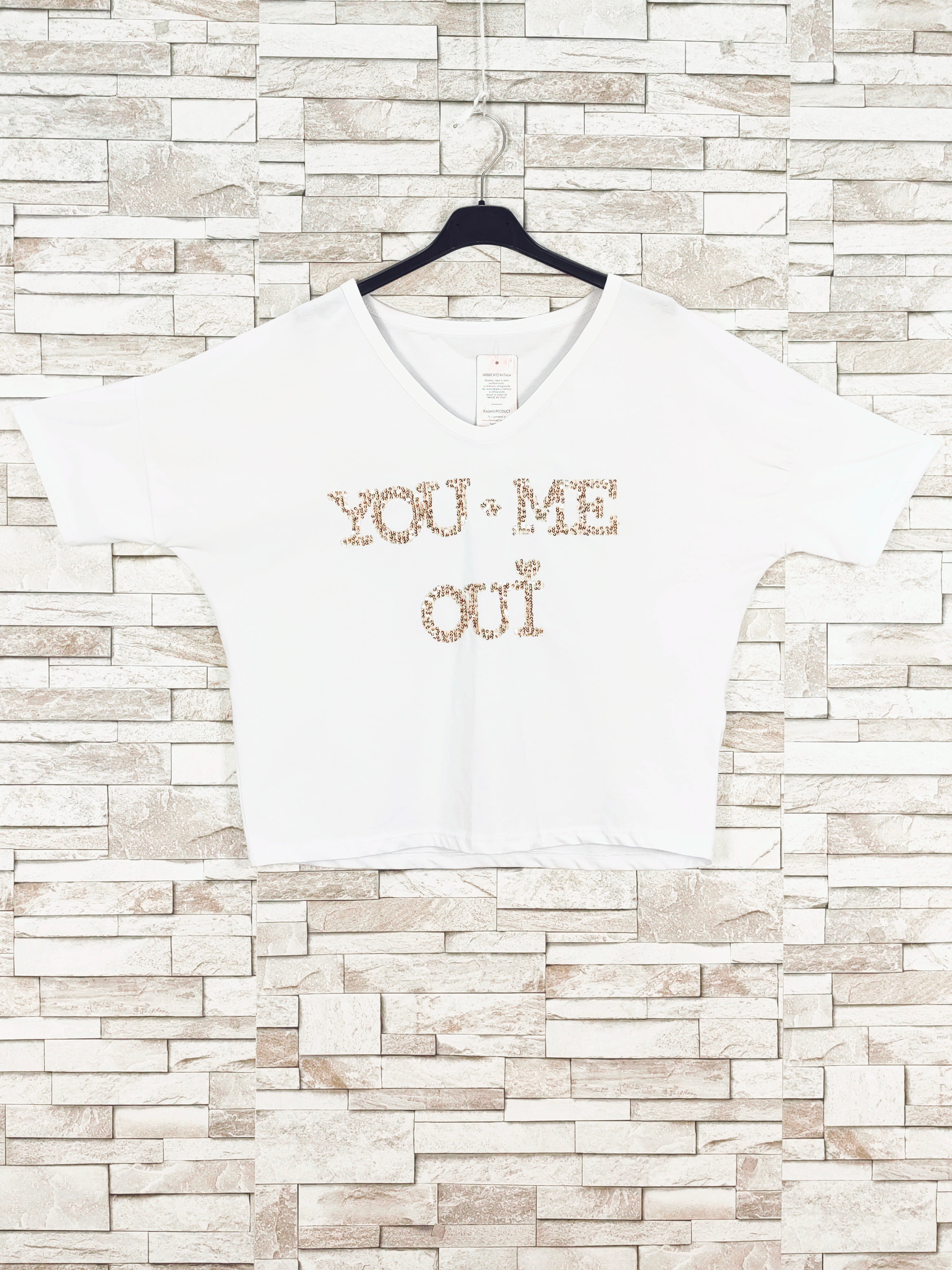 T-shirt crop top You - Me (x9)