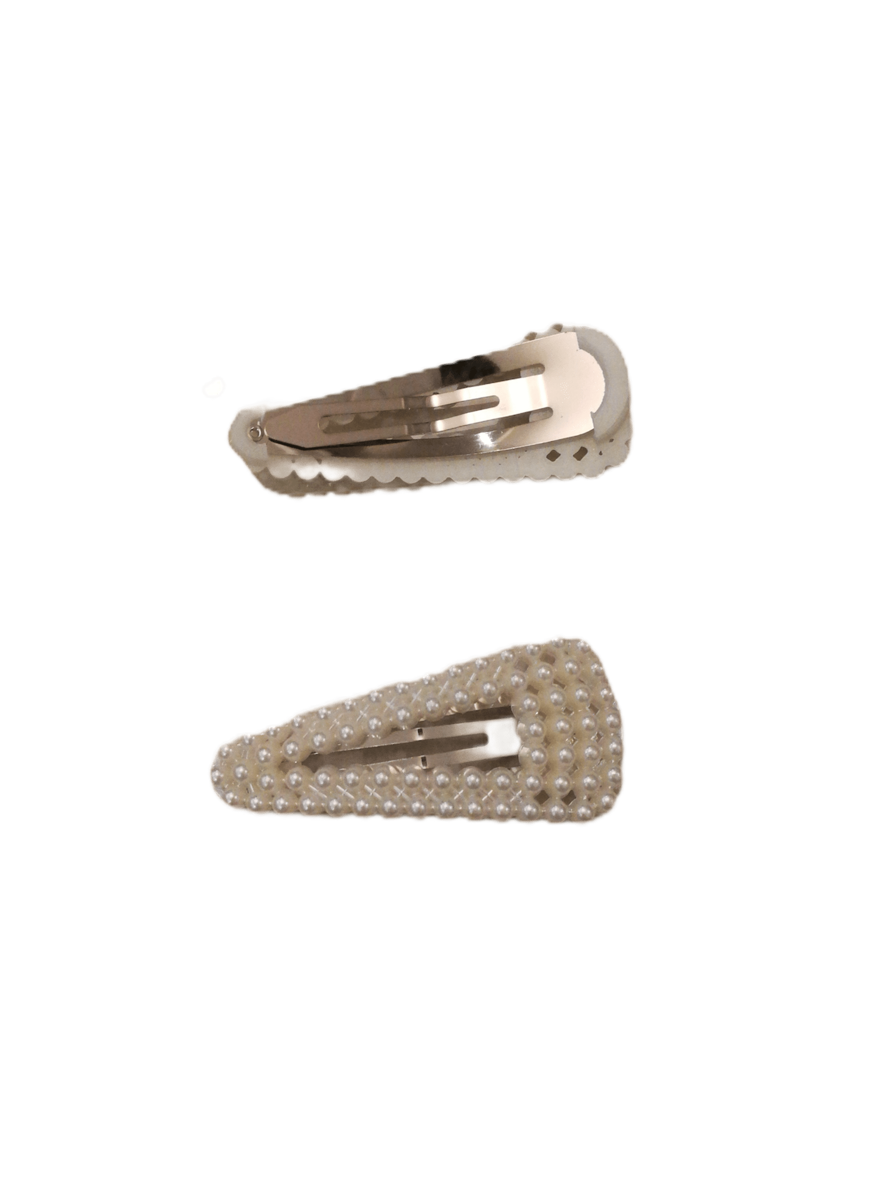 LOT DE 12 - Barrettes Pinces perles triangle   0,60€/unité | Grossiste-pro