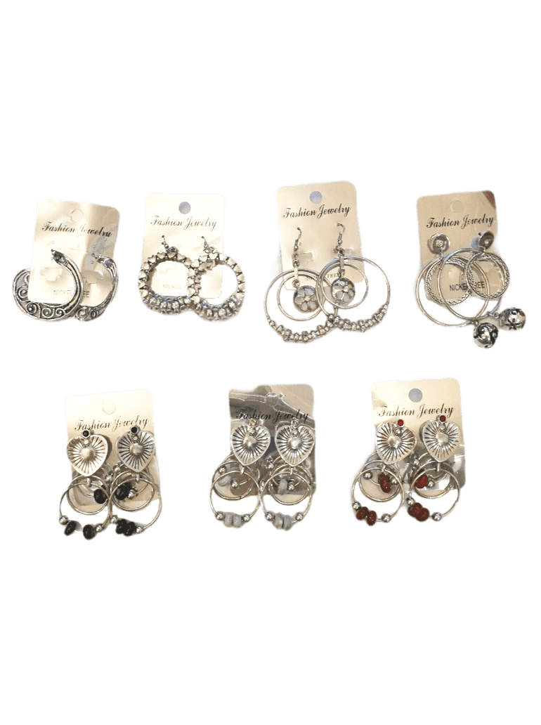 LOT DE 12 - Boucles d'oreilles motif ethnique aztèque bohème       1,50€/paire | Grossiste-pro