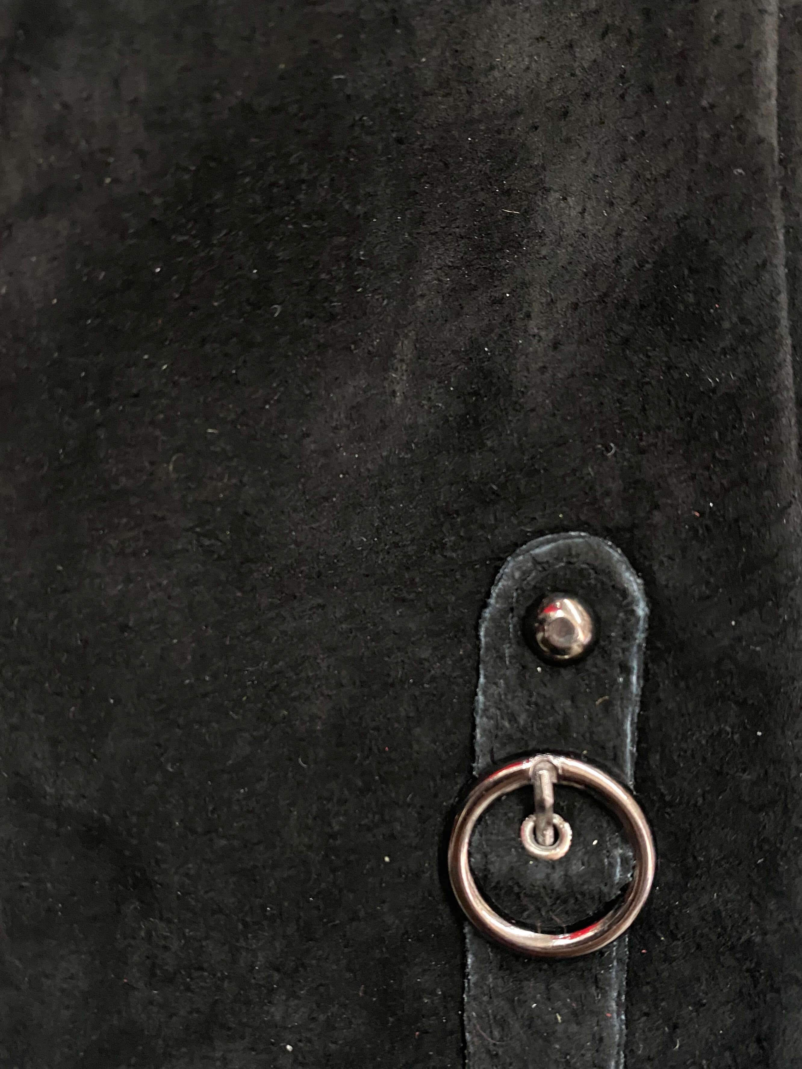 Gants cuir peau retournée noir doublure fourré (x6) 4,50€/paire | Grossiste-pro