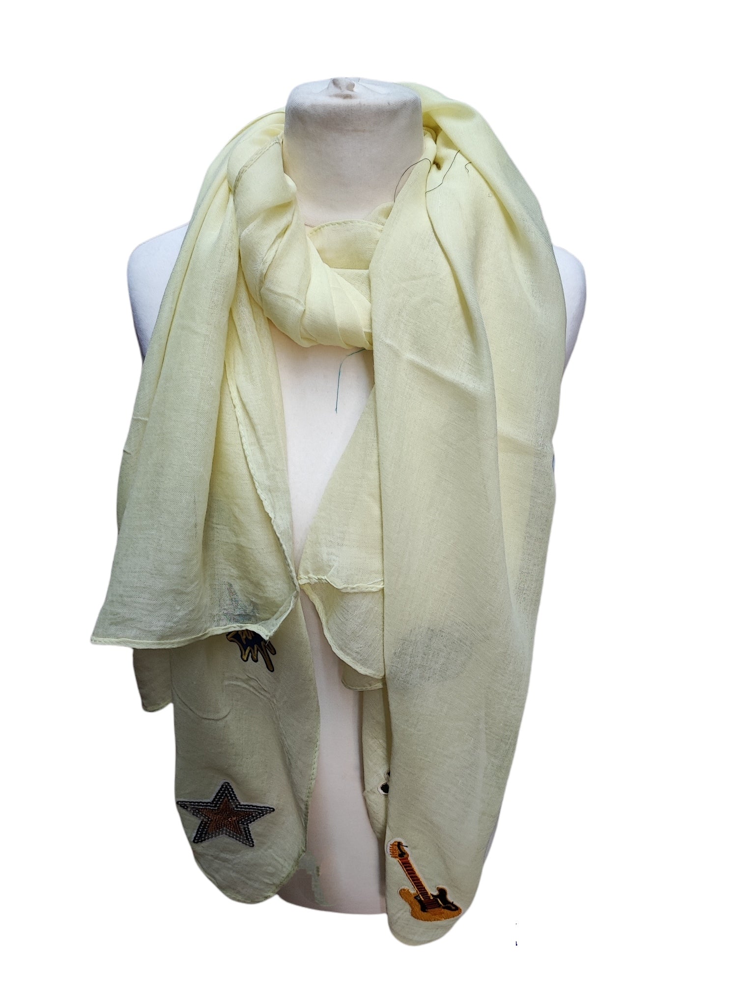 Foulard châle Ecusson brodé thermocollant(x12)