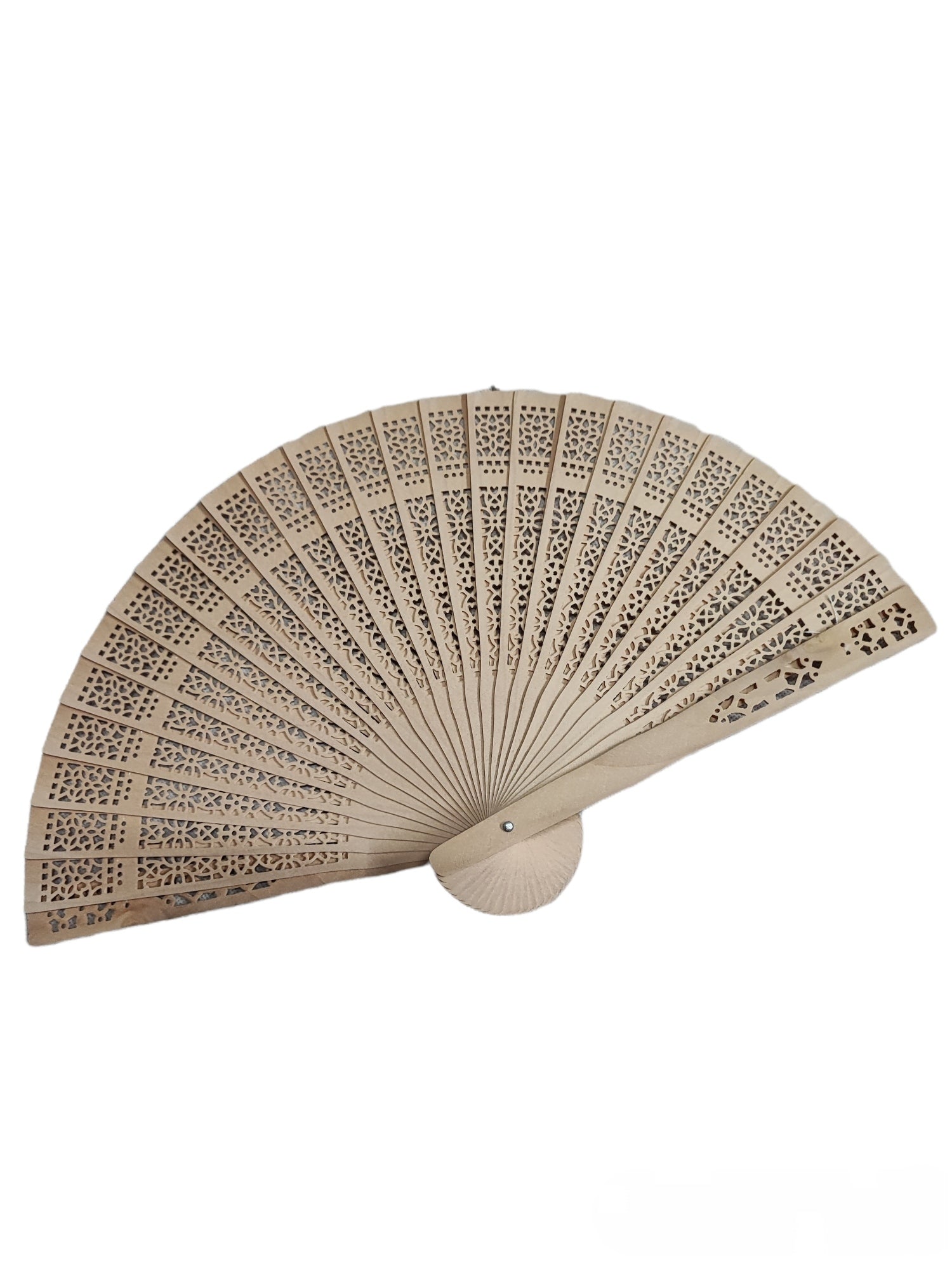 Natural wood fans (x12)