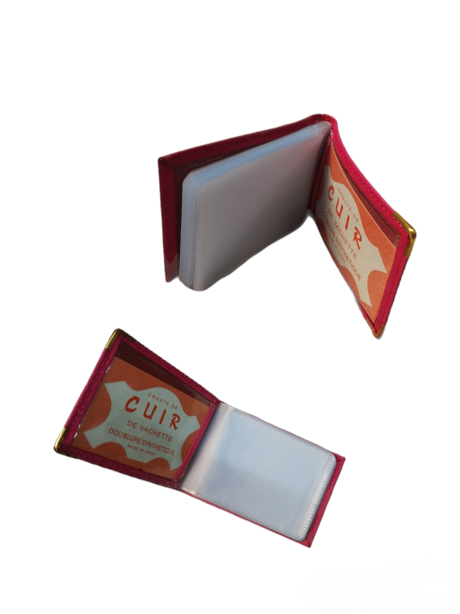 Porte-carte Croûte de cuir de vachette #N-015 (x12)