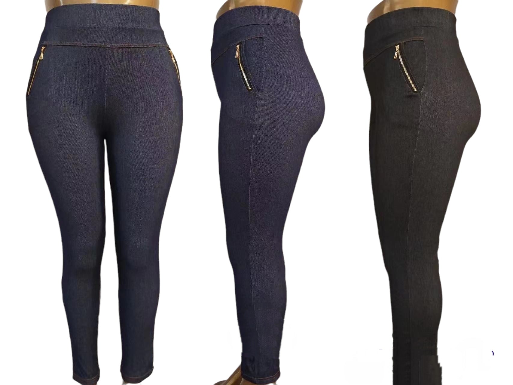 Large size jeans pattern side closure (x12