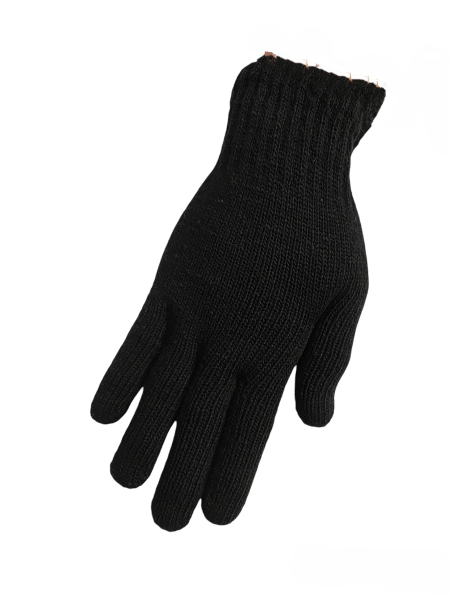 Simple black men's gloves #5 (x12)