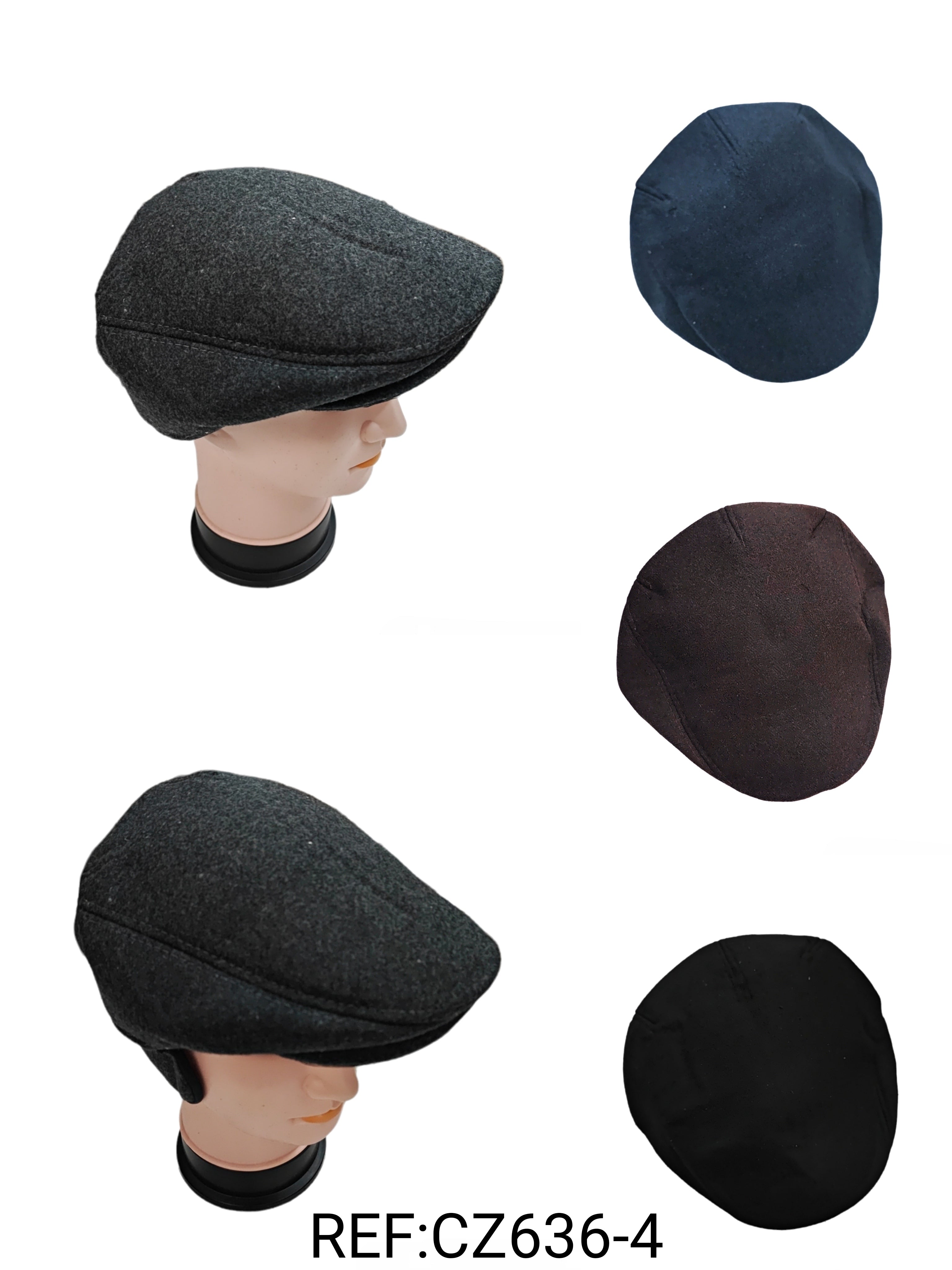 Men's beret with earmuffs (x12)
