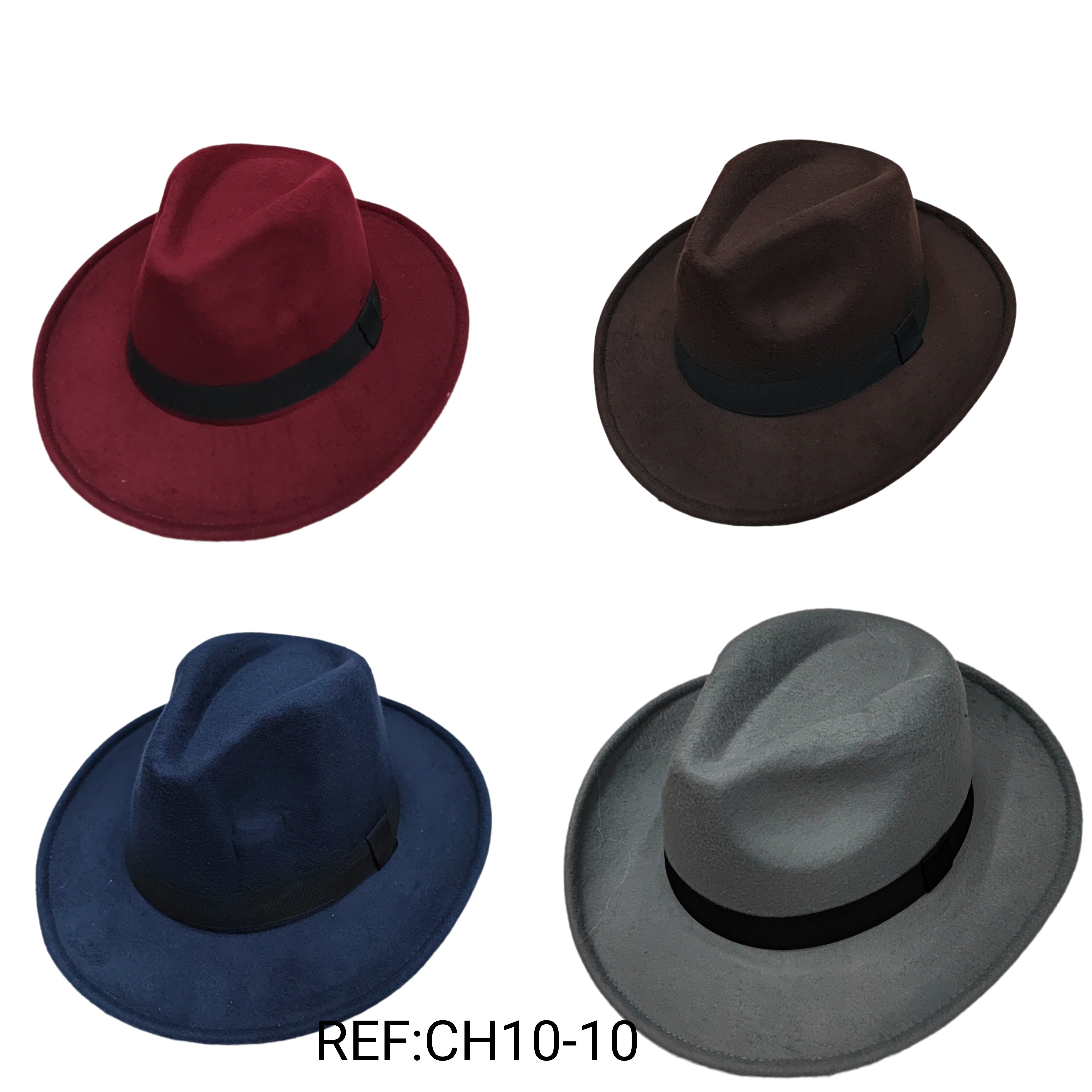 Black single band hat (x6)