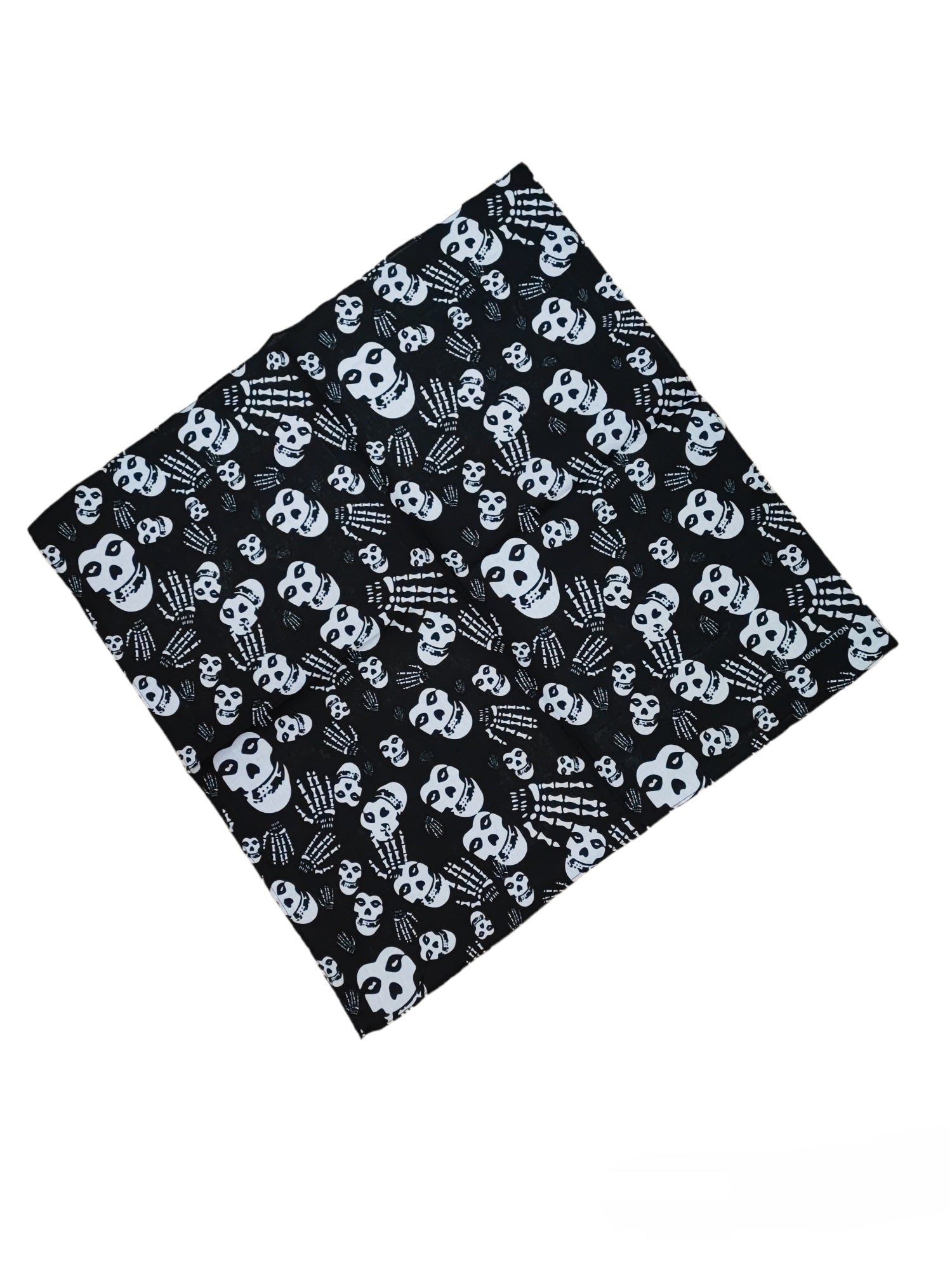 Bandana coton motif tête de mort (x12)