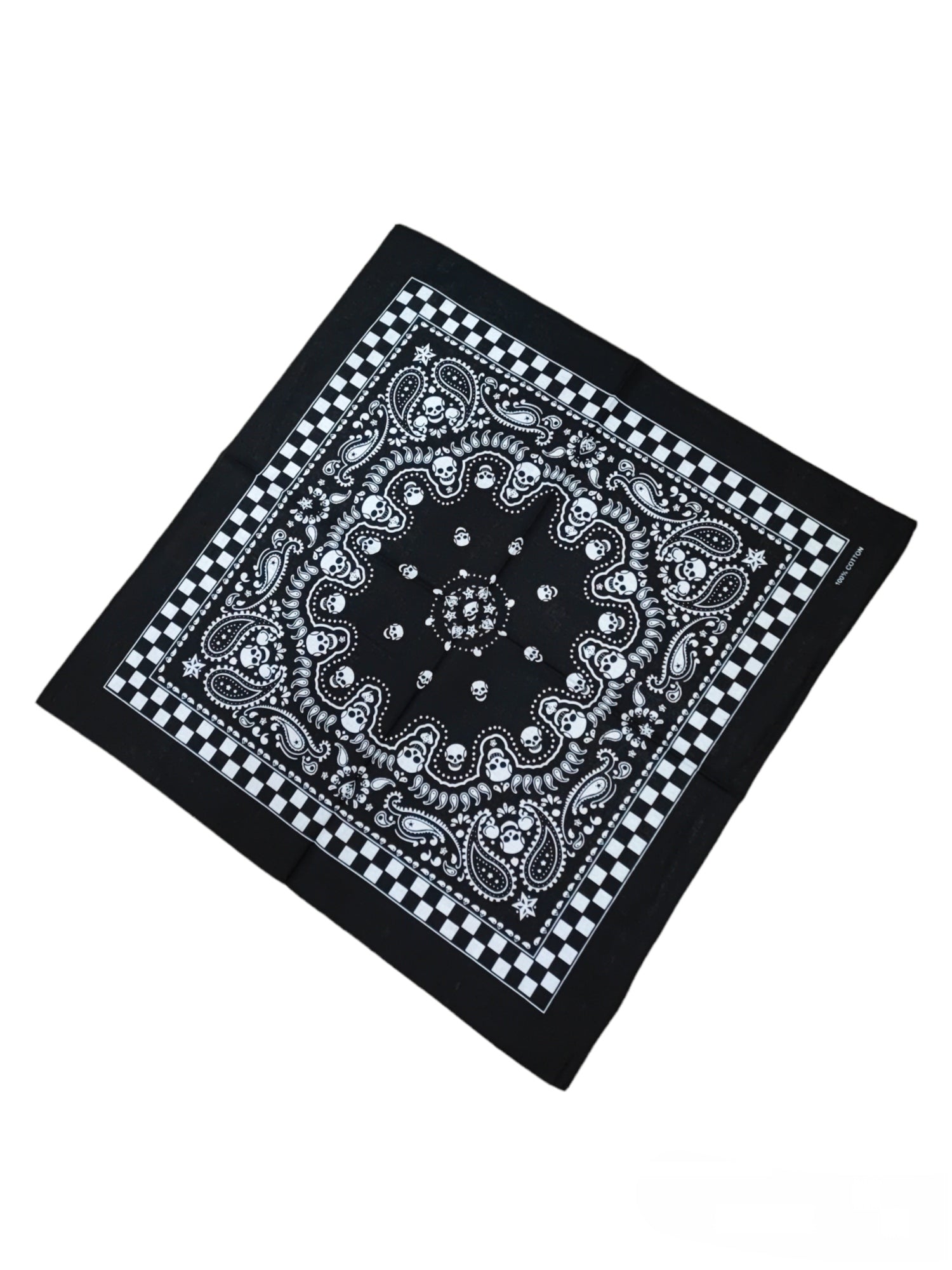 Bandana coton motif tête de mort (x12)