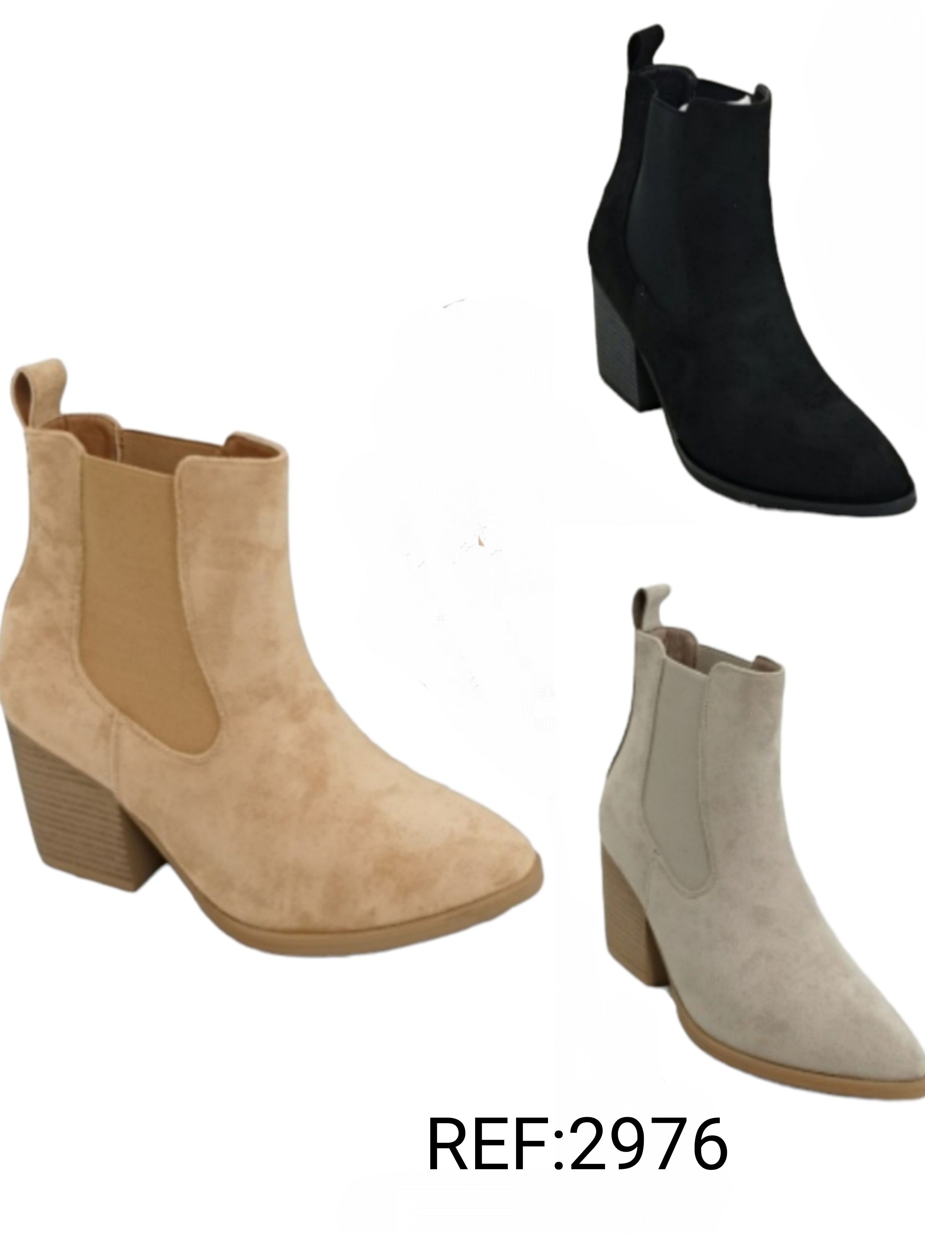 Block heel ankle boots (×12) #2976