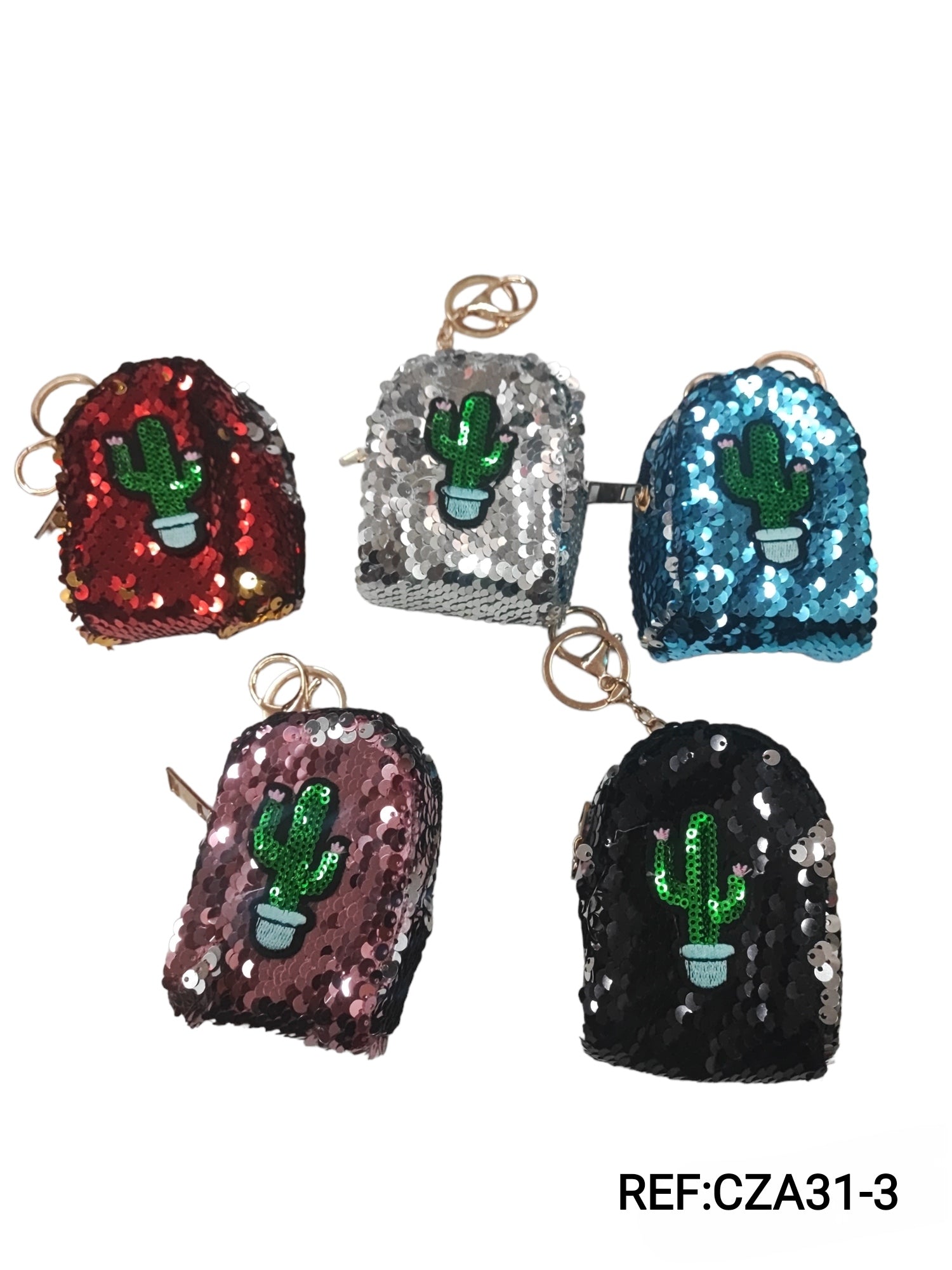 Mini key ring Cactus backpack (x12)