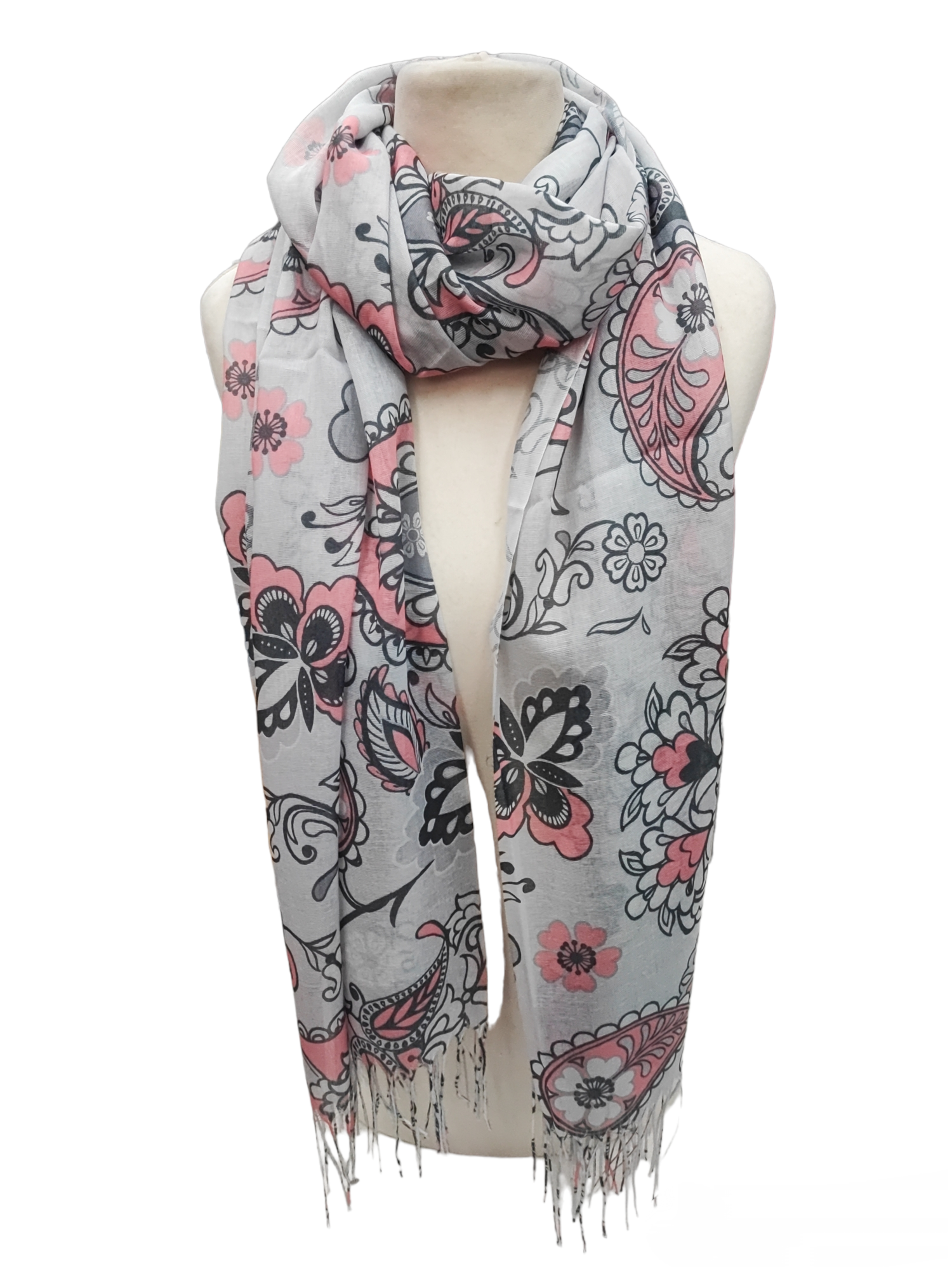 Paisley flower pattern scarf (x12)#15