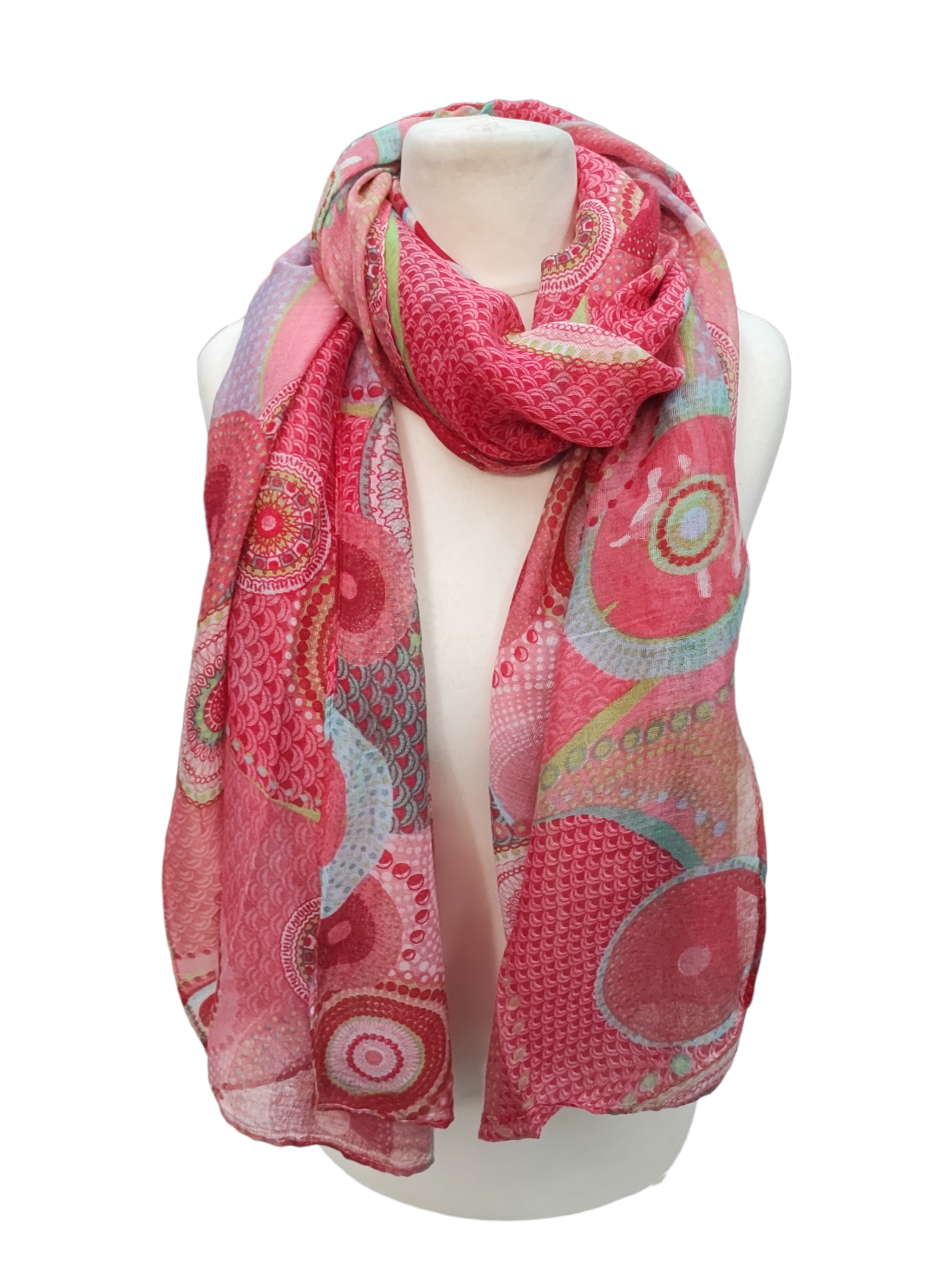 Rosette pattern scarf (x12)