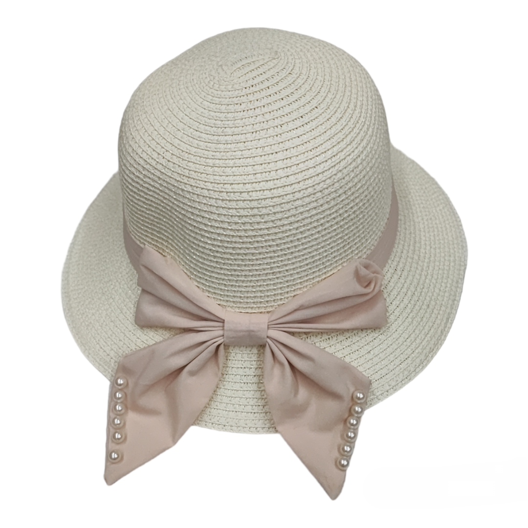 Chapeau avec noeud perle(x9)
