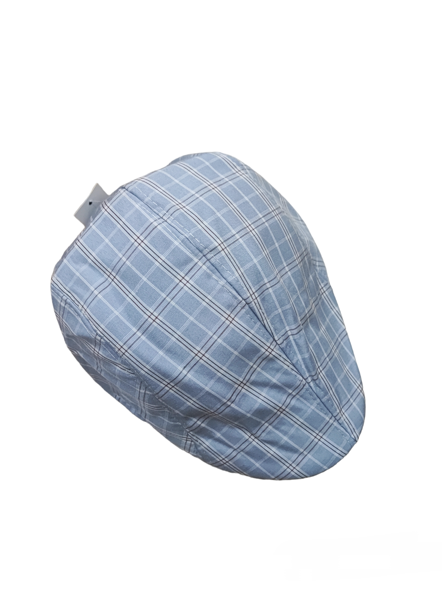 Berets with mini check pattern and small stripes (x12)