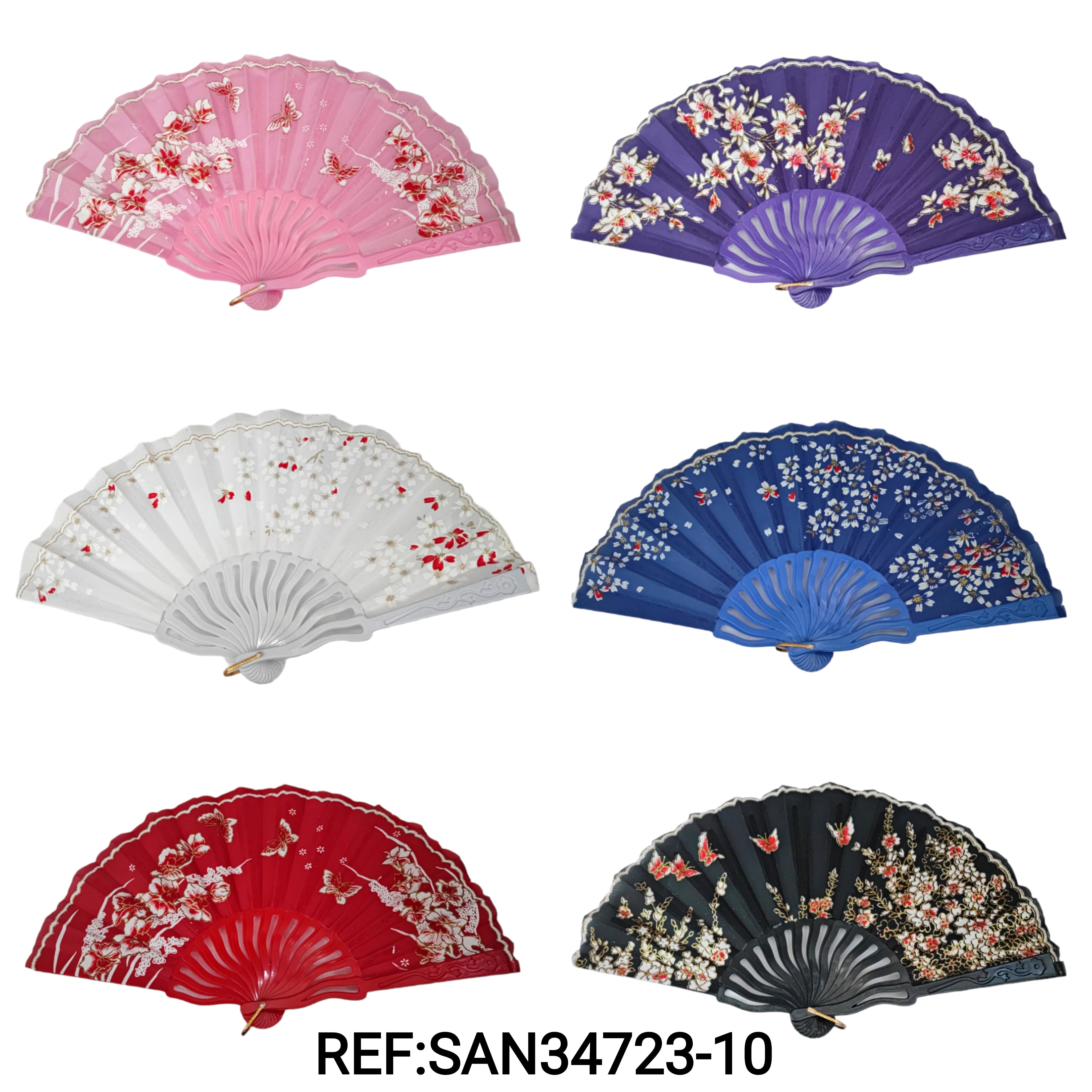 Fans with small butterfly pattern (x12)
