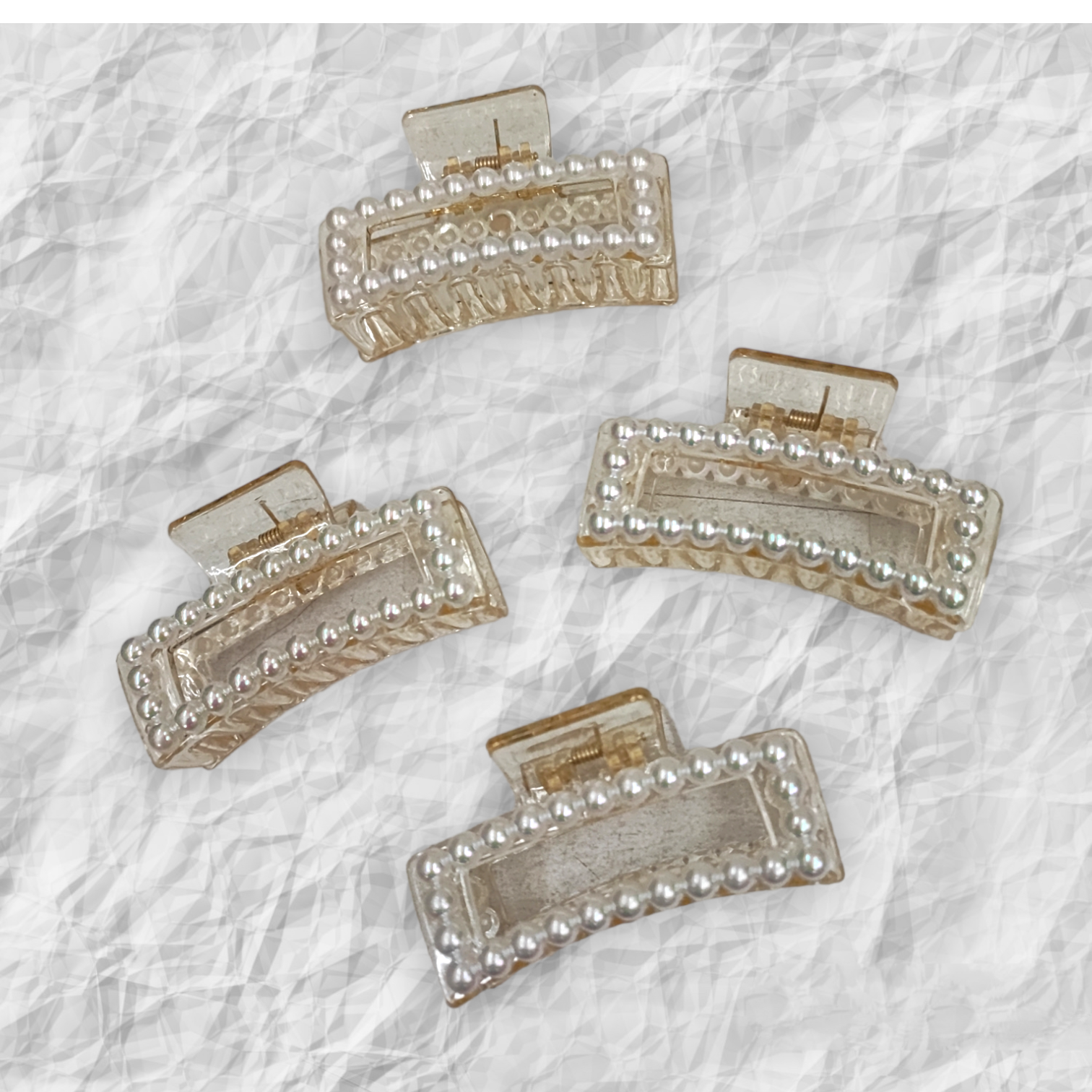 Pearl hair clip
 Pattern mix
 (X12)