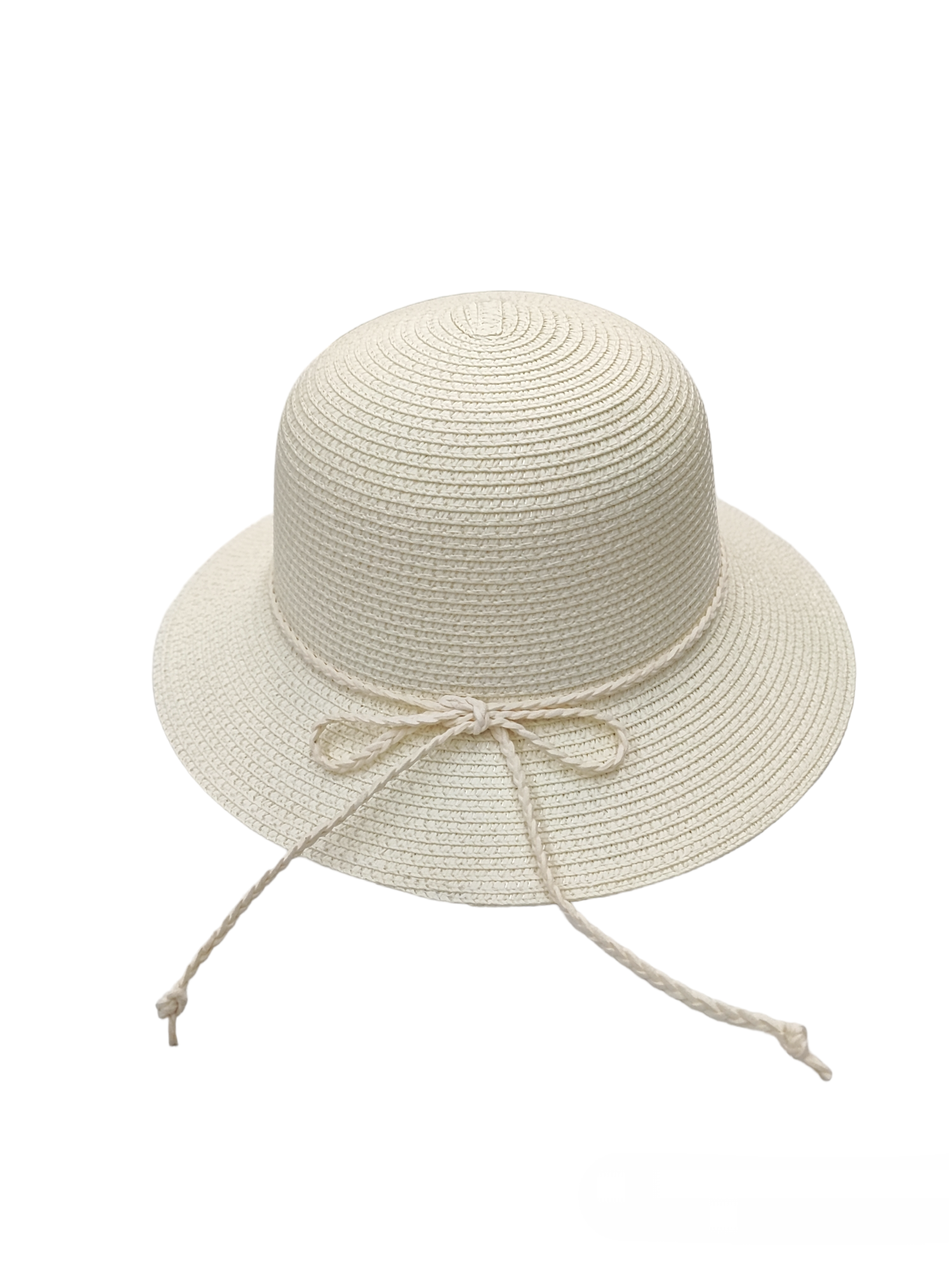 Three strand braid bow straw hat (x12)