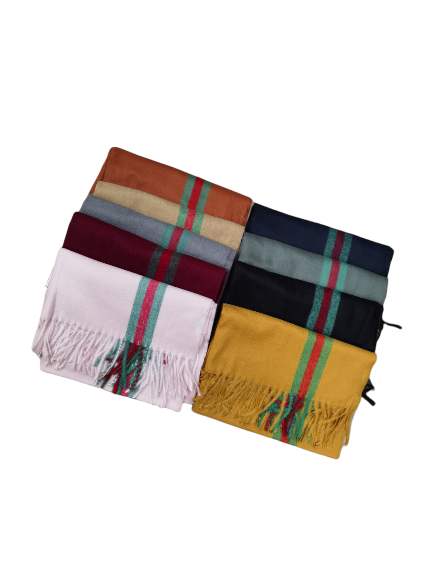 Shawl Color band scarf (x6)