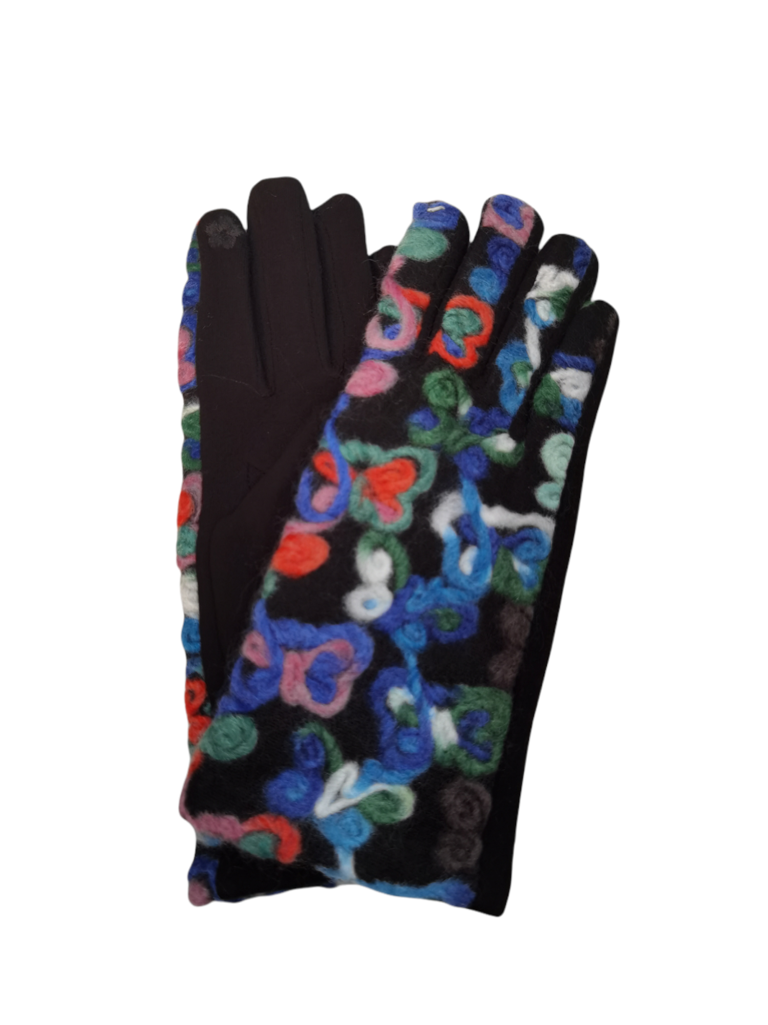 Colorful finger touch gloves (x12)