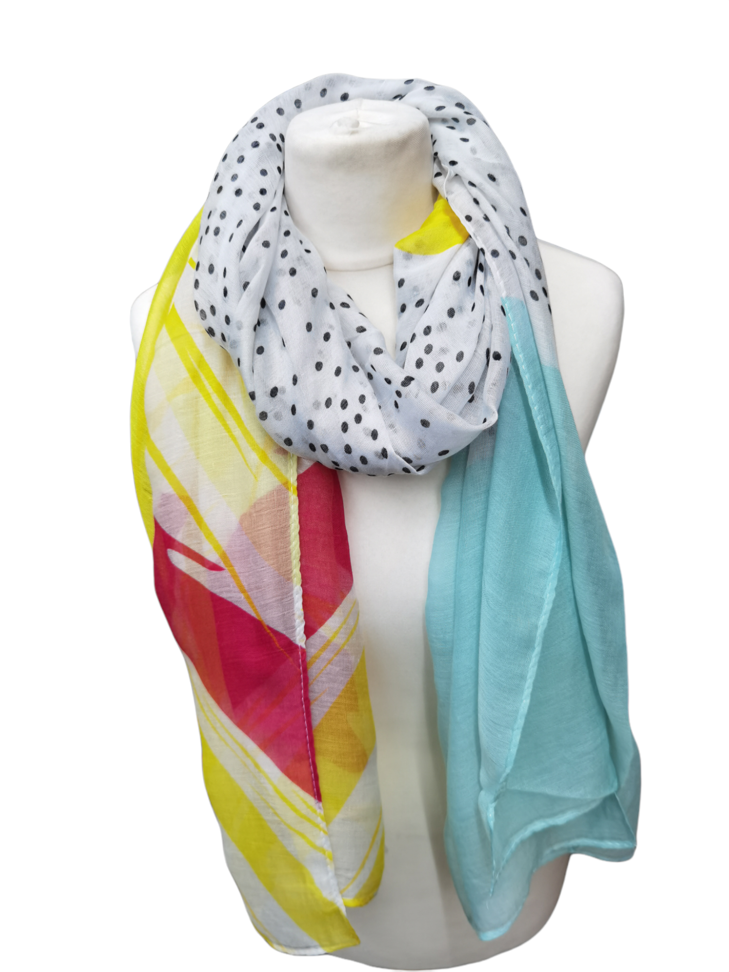 Foulard motif petit pois  (x12)