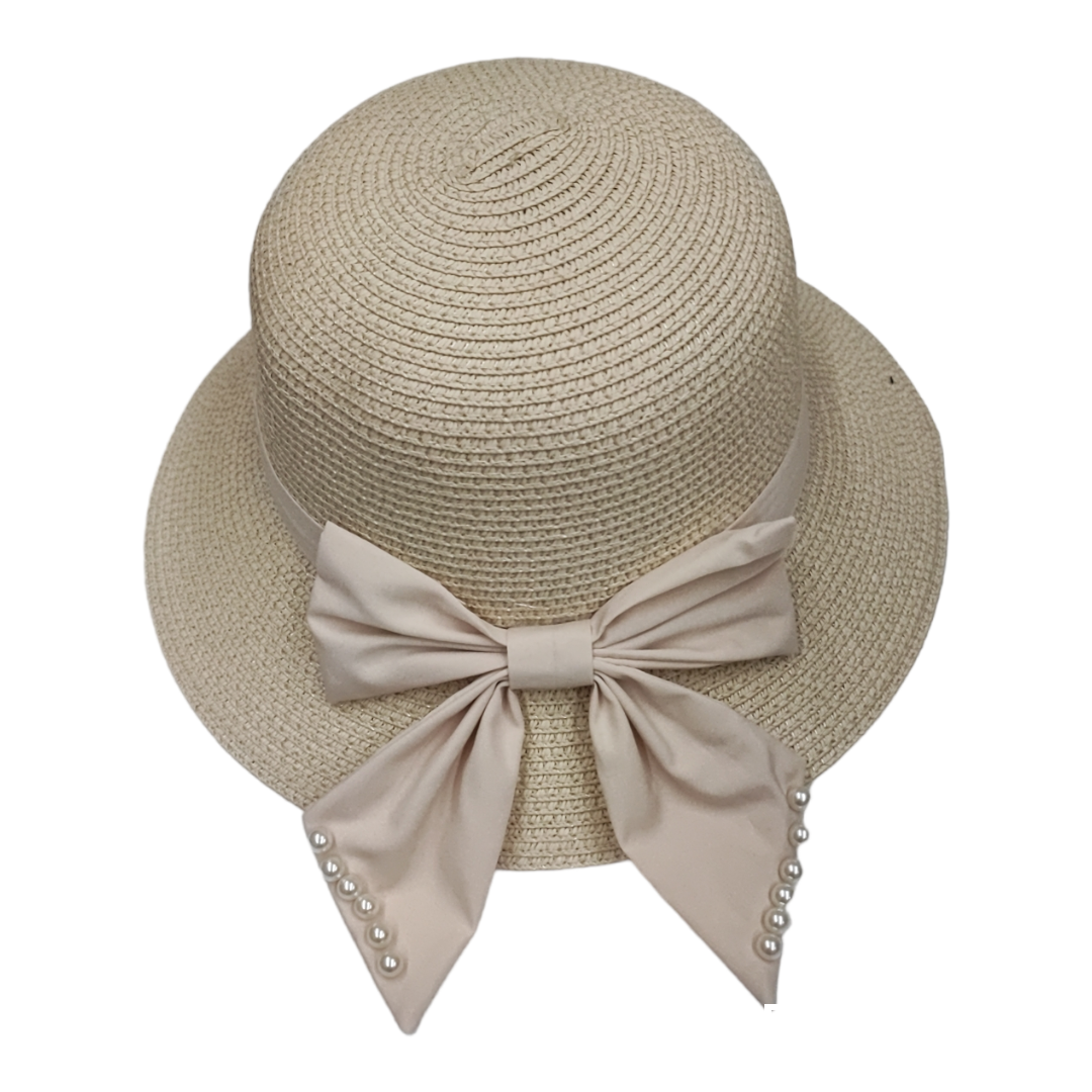 Chapeau avec noeud perle(x9)