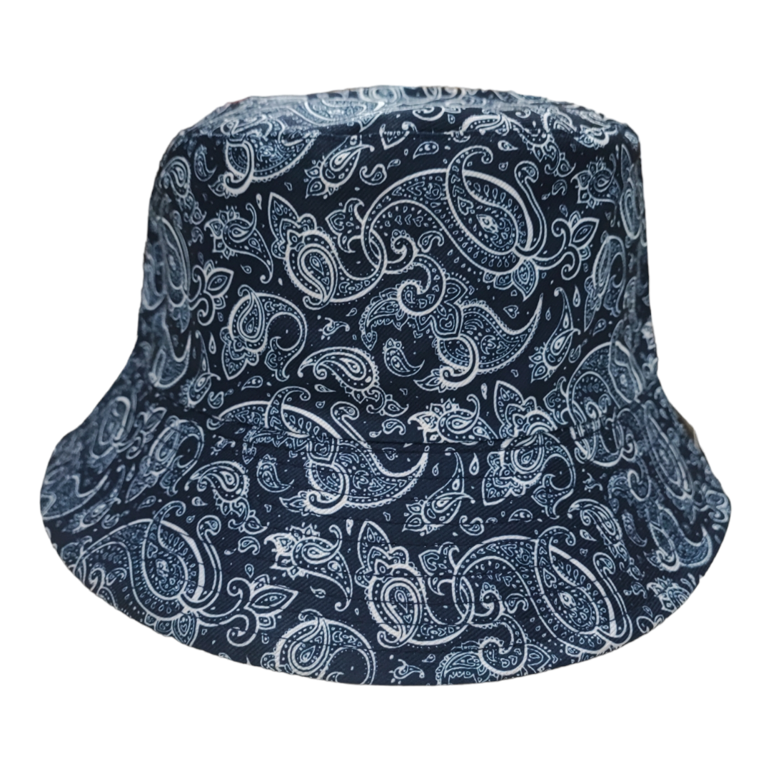 Chapeaux bob réversible motif paisley (x12)