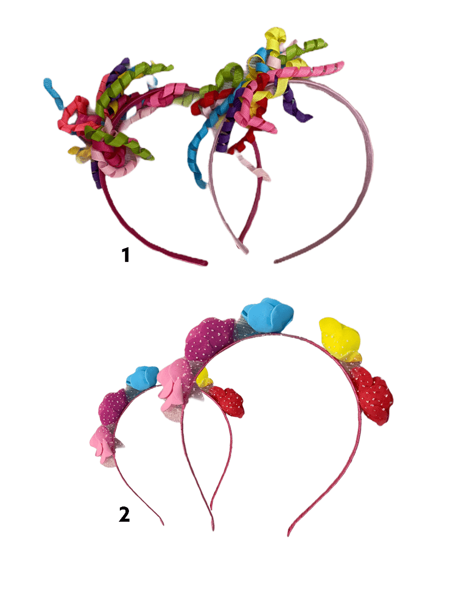 LOT DE 12 - Serre-tête motif fleur fête    0,75€/unité | Grossiste-pro