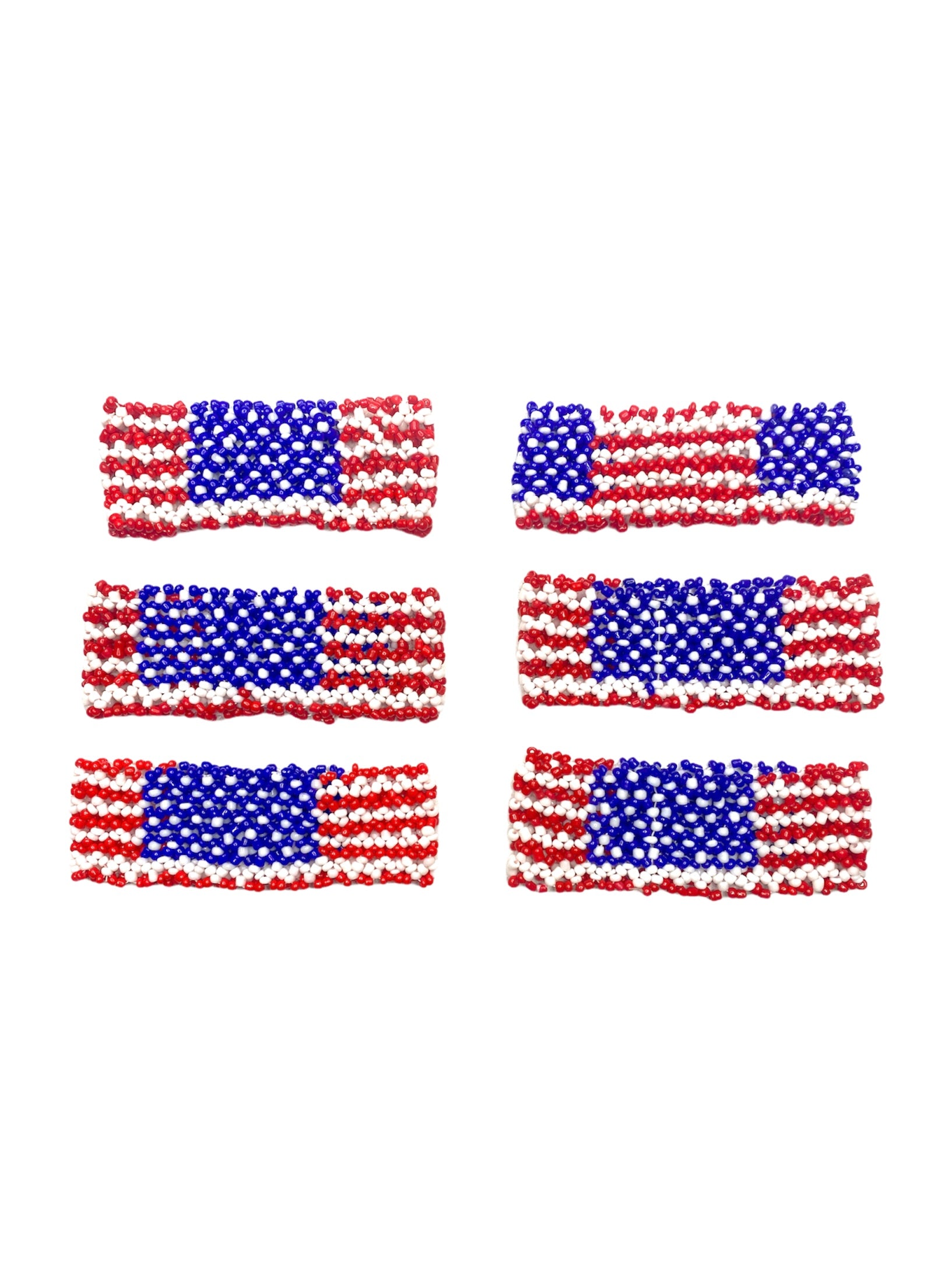 United States flag bracelet (x12)