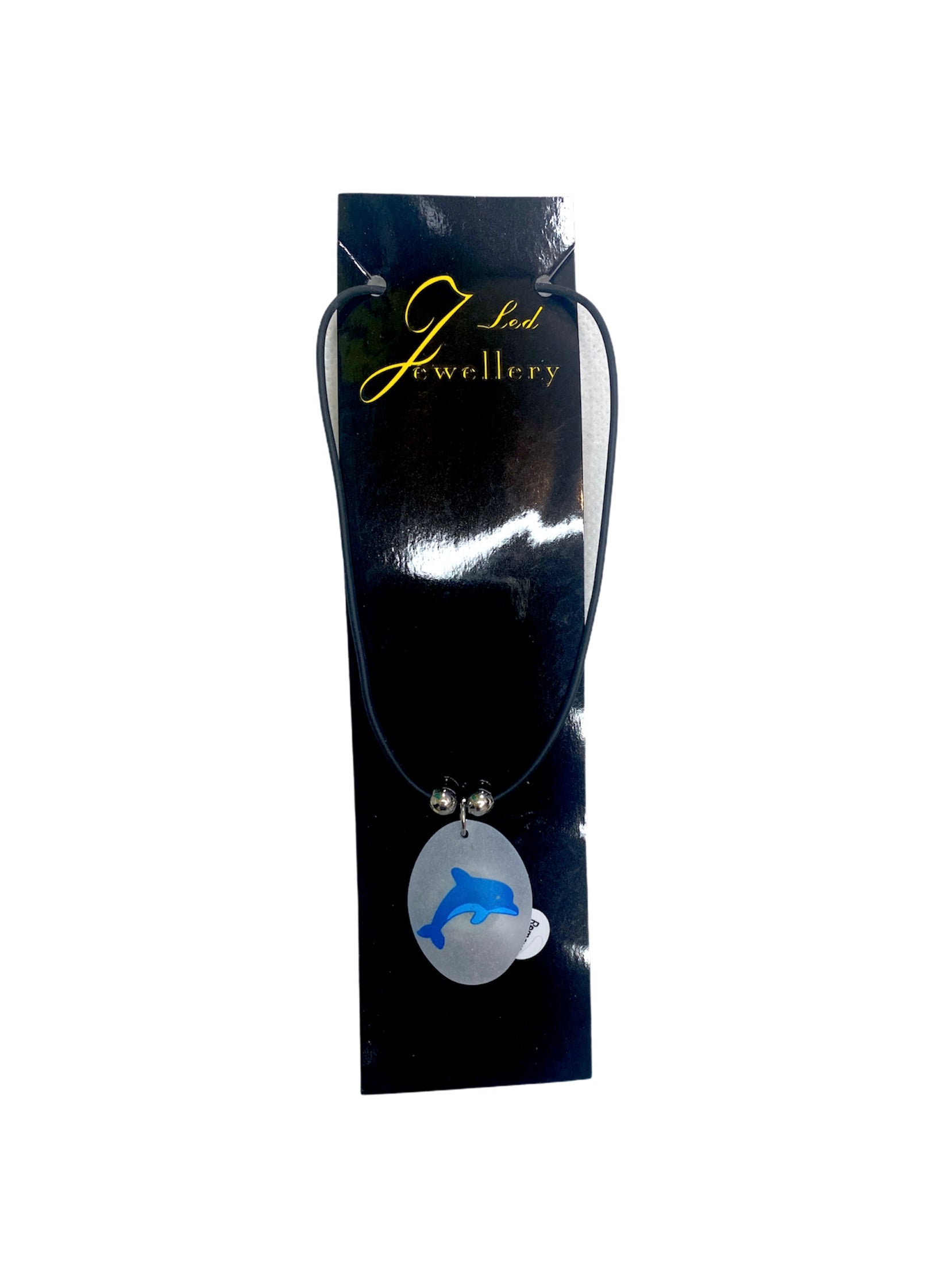 Collier pendentif translucide dauphin (x24)