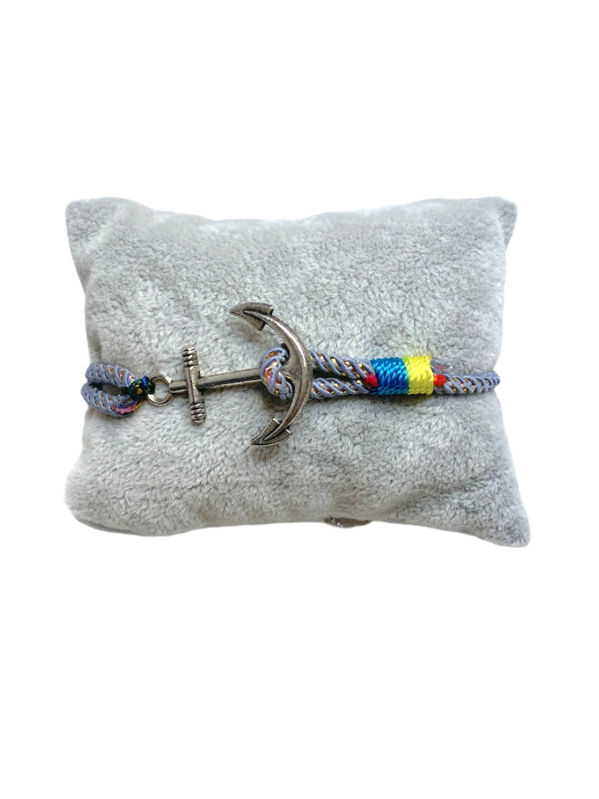 Gray thread anchor bracelet (x6)
