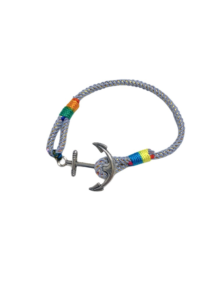 Gray thread anchor bracelet (x6)