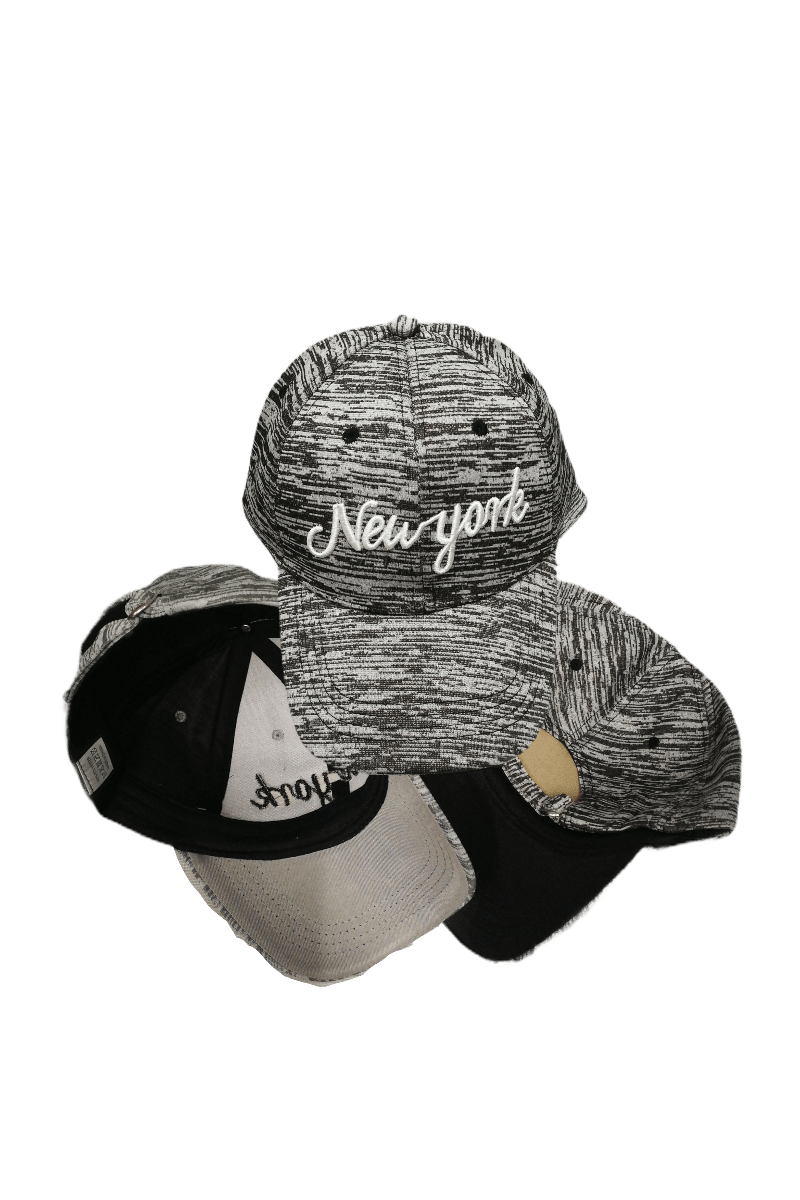 LOT DE 12 - casquettes écriture New York      2,90€/unité - Grossiste-pro