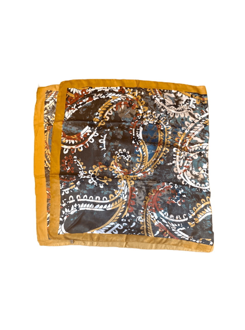 Foulard soie et viscose motif paisley 180x90 (x6) 4,50€/unité | Grossiste-pro