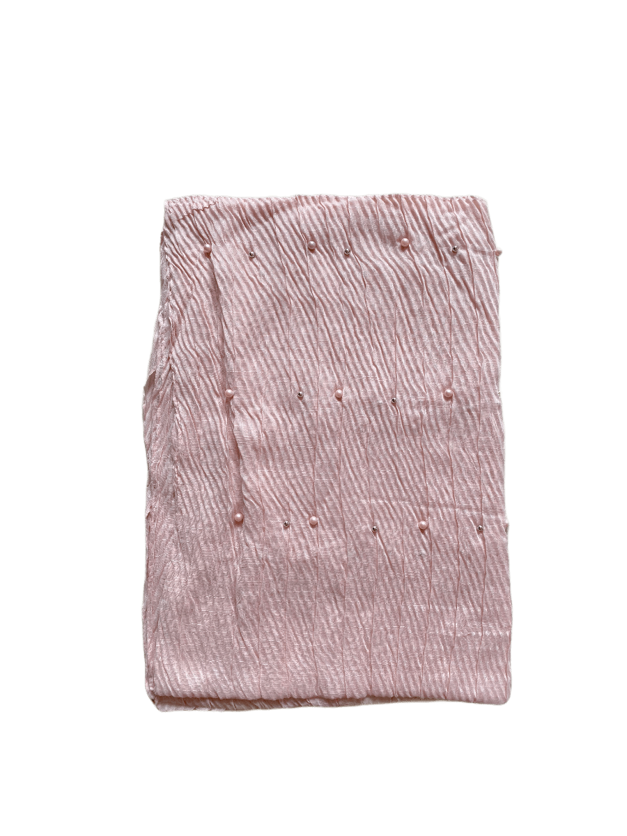 Foulard châle couleur uni avec perles       (x12) 3,00€/unité | Grossiste-pro