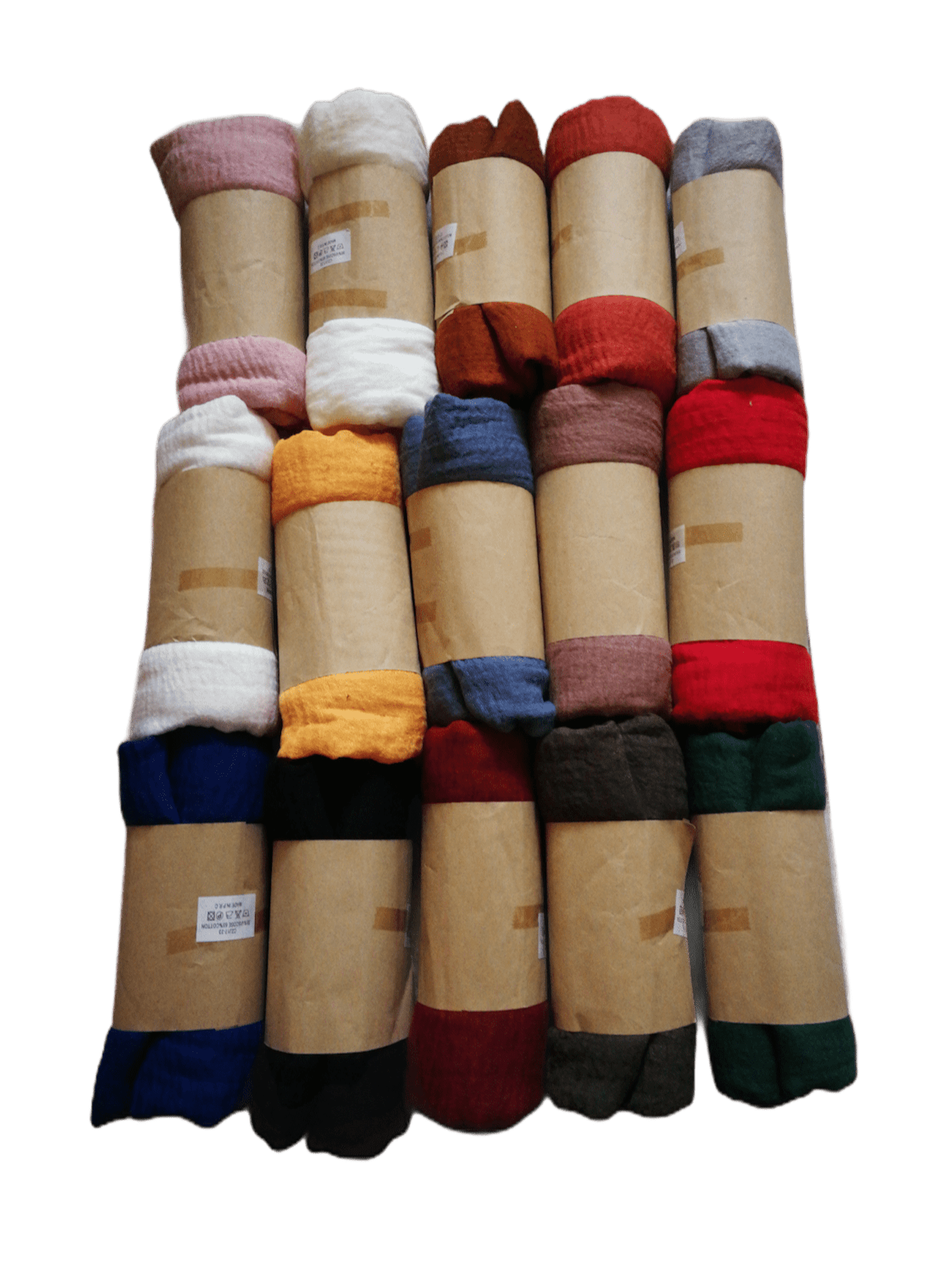 LOT DE 10 - Foulard en coton couleur uni 2,00€/unité - Grossiste-pro