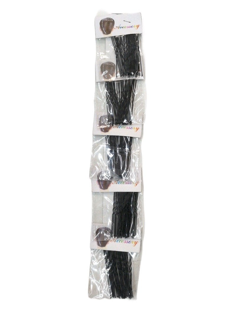 LOT DE 10 PLAQUES (x5) - Barrettes bobby pin Pinces Épingles cheveux chignon (x20)   0,20€/paquet | Grossiste-pro