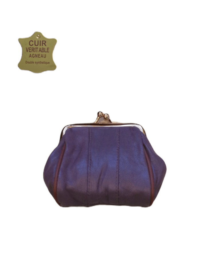 Purse purse 100% Lambskin leather (x12)