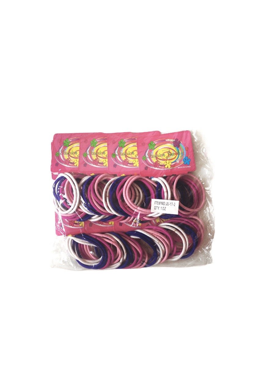 LOT DE 12 PAQUETS - Élastiques cheveux rose (x8)    0,50€/paquet | Grossiste-pro