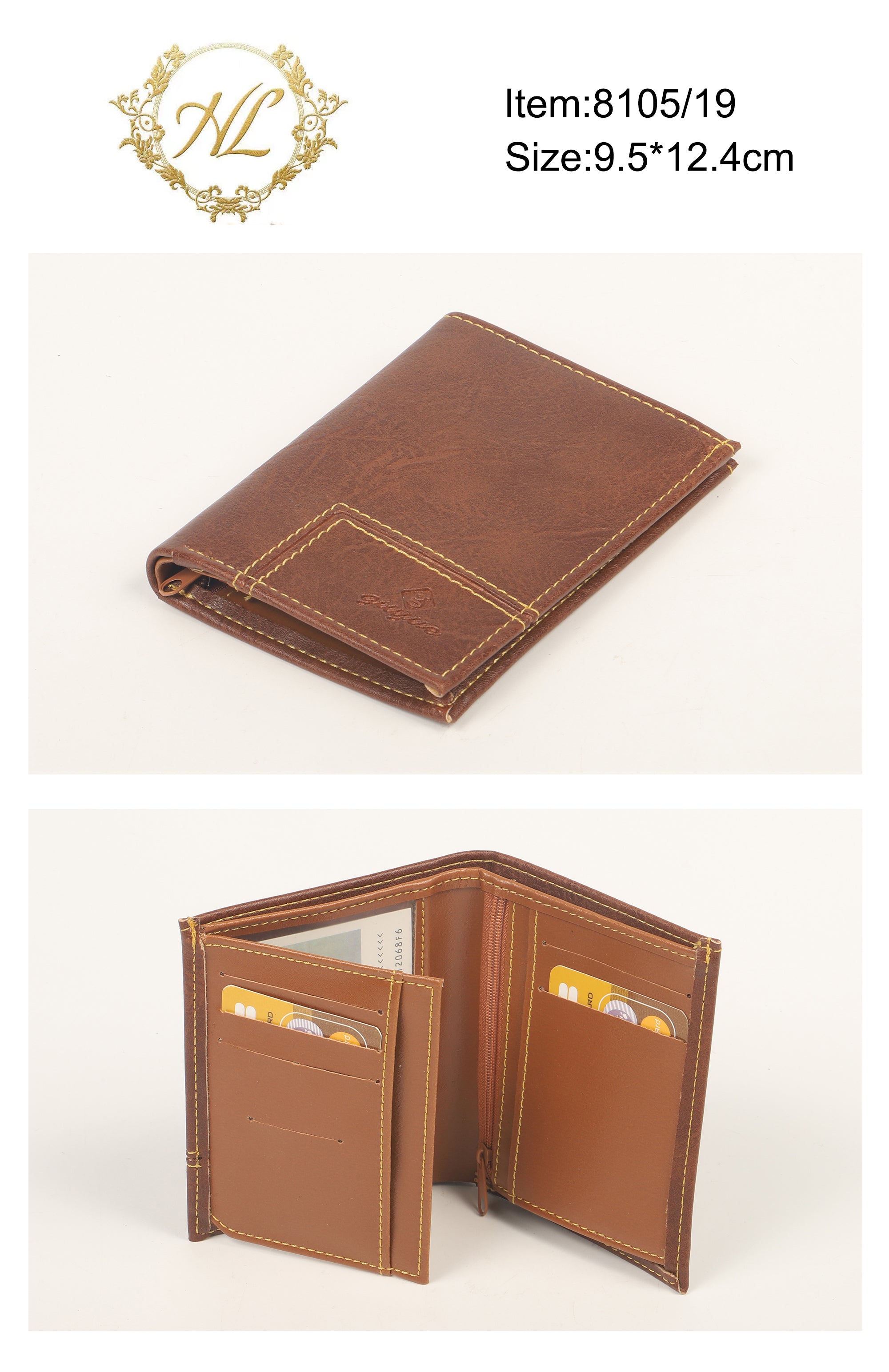 Faux leather wallet (x12) 8105/19